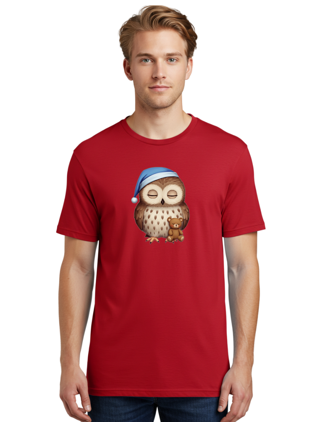 Sleeping-Owl-With-Teddy Men'S Graphic Tee, 100% Cotton, Comfortable Casual Summer Wear, Machine Washable, Vintage Camera, Old Camera, Antique Camera, Black Camera, Classic Photography, Photography Equipment, Nostalgic Device, Film Camera, Bag013