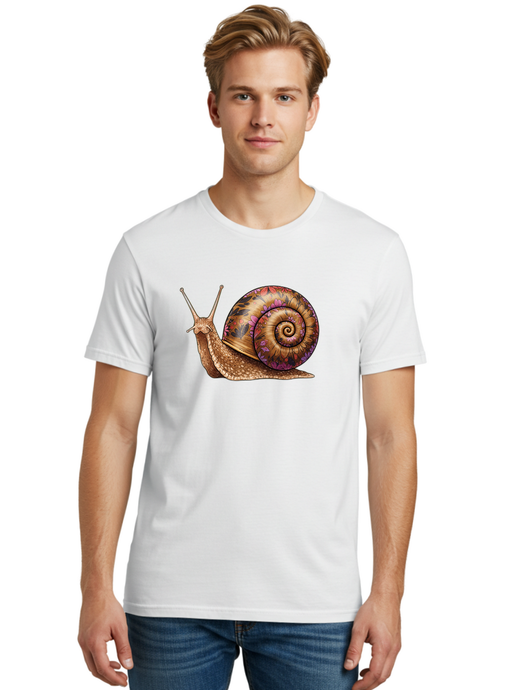 Snail-1 Men'S Graphic Tee, 100% Cotton, Comfortable Casual Summer Wear, Machine Washable, Vintage Camera, Old Camera, Antique Camera, Black Camera, Classic Photography, Photography Equipment, Nostalgic Device, Film Camera, Camera Art Bag015