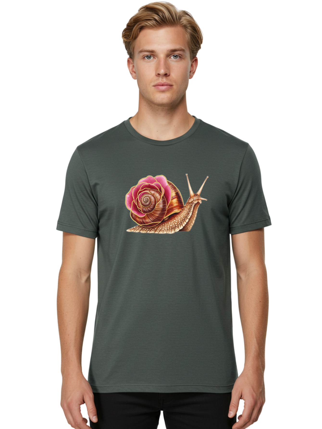 Snail-Shell Men'S Graphic Tee, 100% Cotton, Comfortable Casual Summer Wear, Machine Washable, Vintage Camera, Old Camera, Antique Camera, Black Camera, Classic Photography, Photography Equipment, Nostalgic Device, Film Camera, Camera Art Bag018