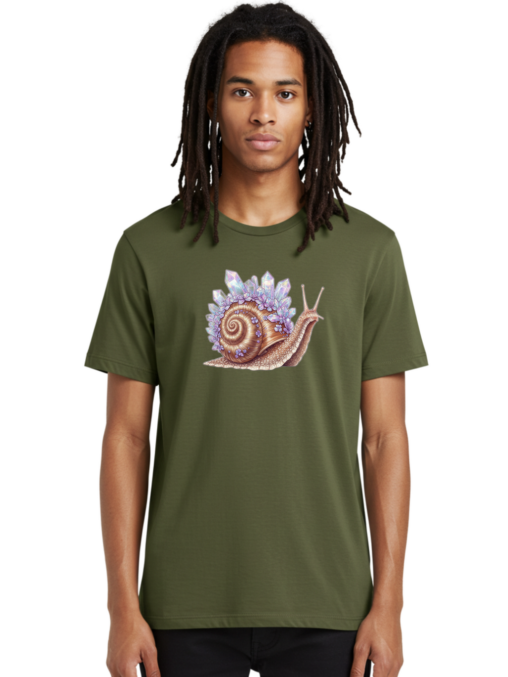 Snail-With-Crystals Men'S Graphic Tee, 100% Cotton, Comfortable Casual Summer Wear, Machine Washable, Vintage Camera, Old Camera, Antique Camera, Black Camera, Classic Photography, Photography Equipment, Nostalgic Device, Film Camera, Bag019