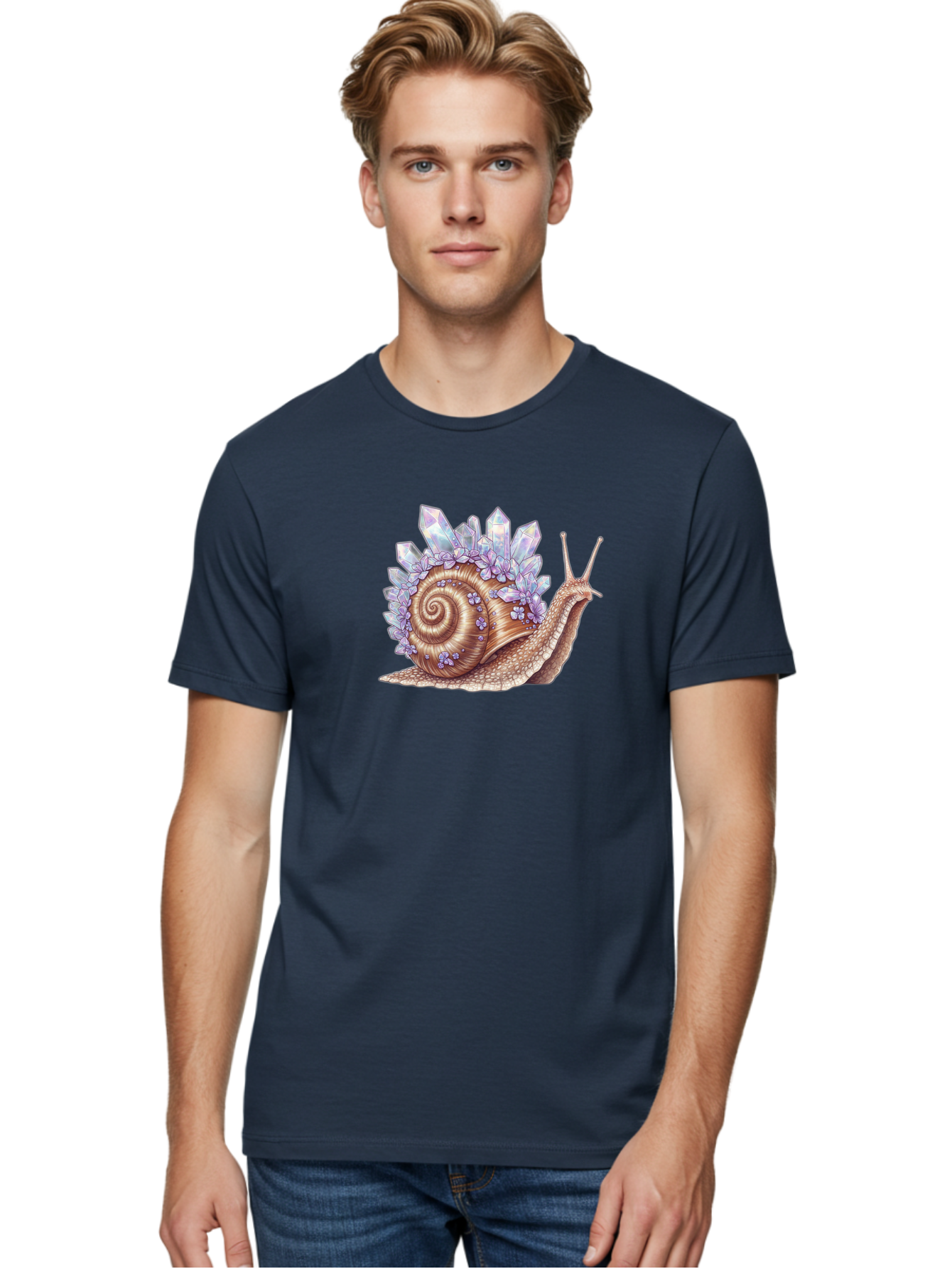 Snail-With-Crystals Men'S Graphic Tee, 100% Cotton, Comfortable Casual Summer Wear, Machine Washable, Vintage Camera, Old Camera, Antique Camera, Black Camera, Classic Photography, Photography Equipment, Nostalgic Device, Film Camera, Bag019
