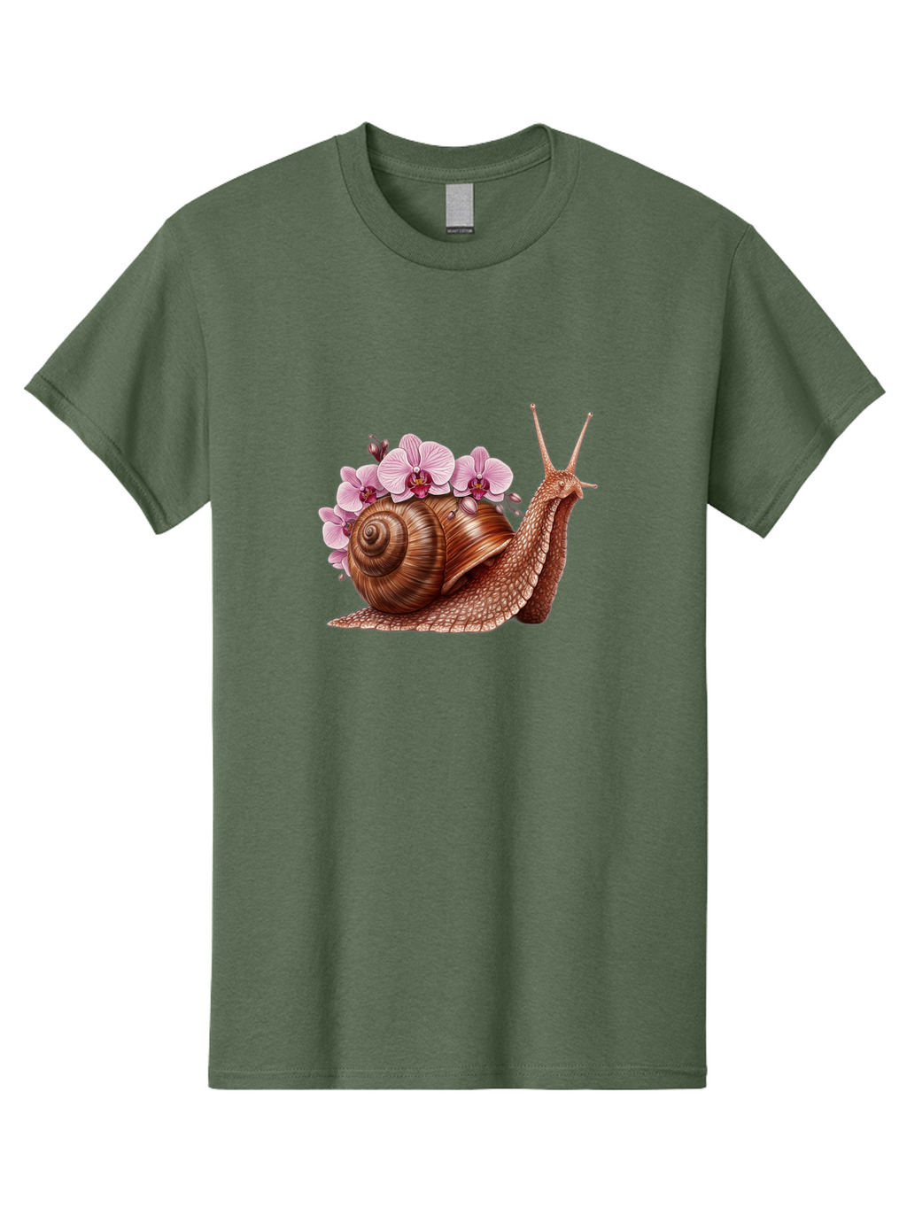 Snail-With-Orchids Men'S Graphic Tee, 100% Cotton, Comfortable Casual Summer Wear, Machine Washable, Vintage Camera, Old Camera, Antique Camera, Black Camera, Classic Photography, Photography Equipment, Nostalgic Device, Film Camera, Bag024