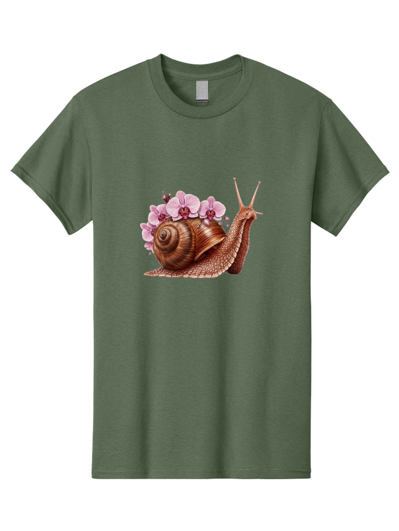 Snail-With-Orchids Men'S Graphic Tee, 100% Cotton, Comfortable Casual Summer Wear, Machine Washable, Vintage Camera, Old Camera, Antique Camera, Black Camera, Classic Photography, Photography Equipment, Nostalgic Device, Film Camera, Bag024