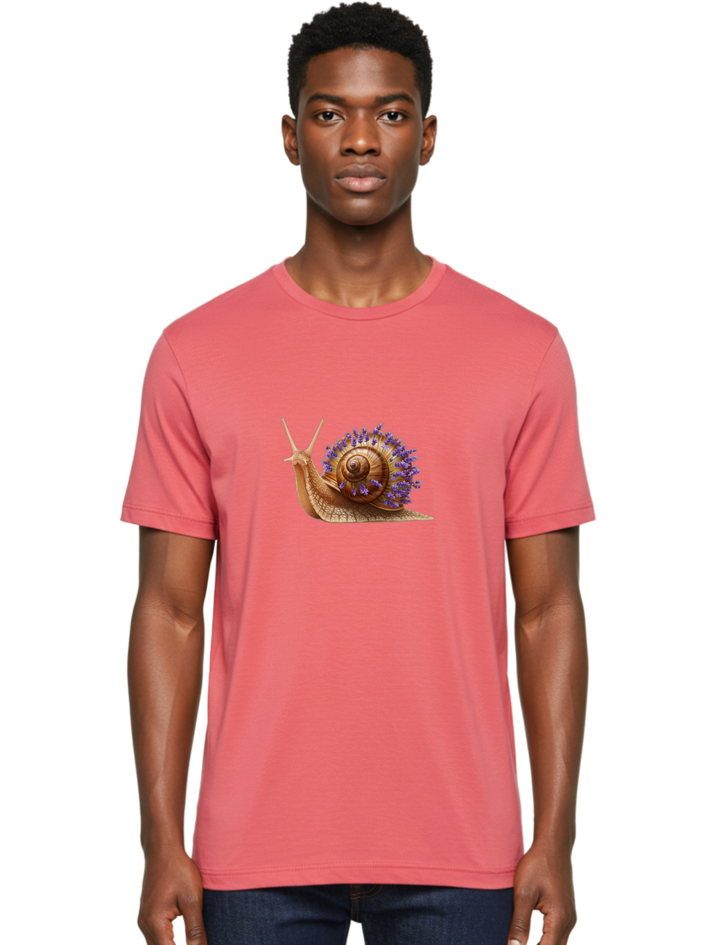 Snail-With-Purple-Flowers Men'S Graphic Tee, 100% Cotton, Comfortable Casual Summer Wear, Machine Washable, Vintage Camera, Old Camera, Antique Camera, Black Camera, Classic Photography, Photography Equipment, Nostalgic Device, Film Camera, Bag026