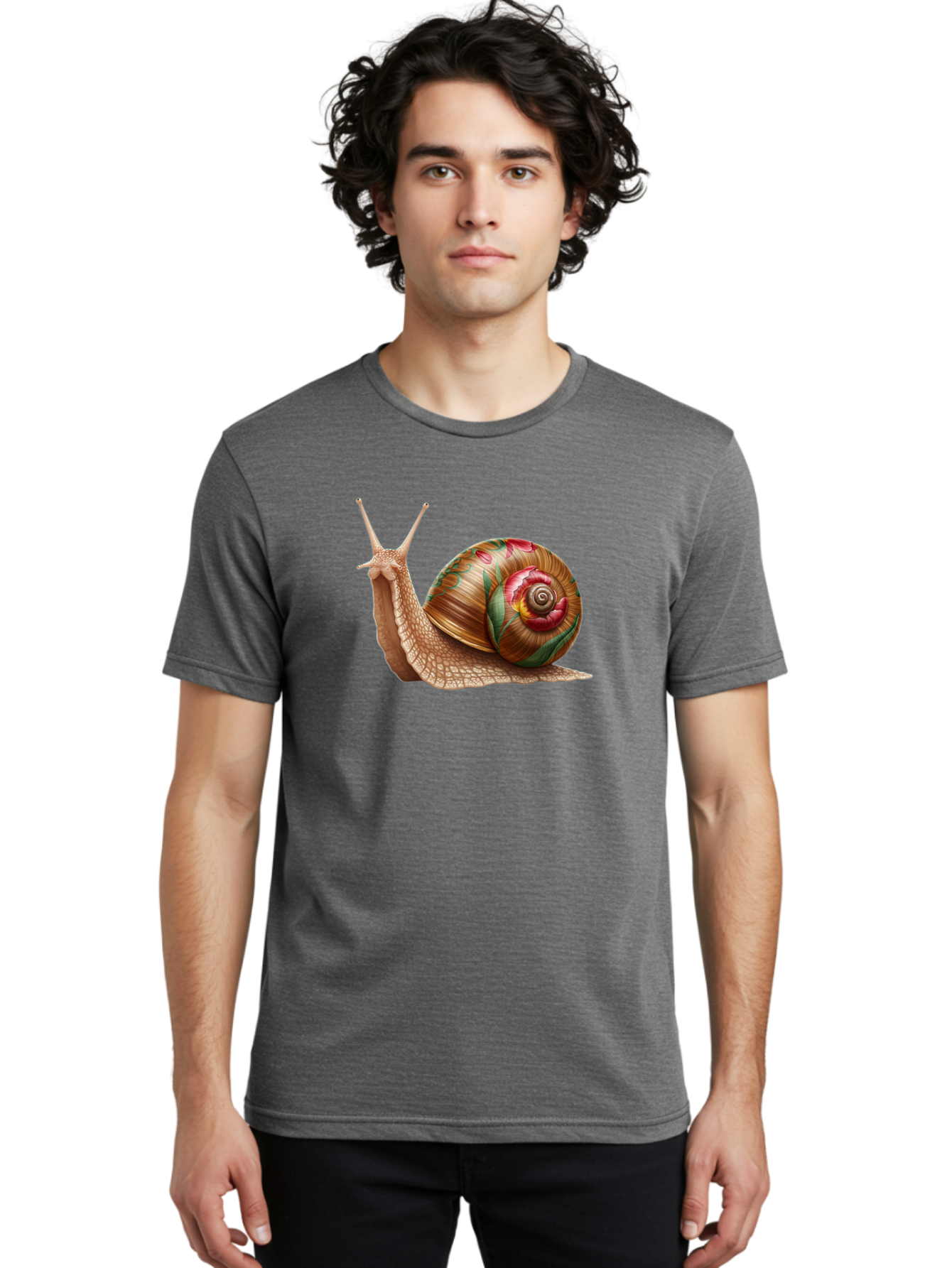 Snail Men'S Graphic Tee, 100% Cotton, Comfortable Casual Summer Wear, Machine Washable, Vintage Camera, Old Camera, Antique Camera, Black Camera, Classic Photography, Photography Equipment, Nostalgic Device, Film Camera, Camera Art Bag031