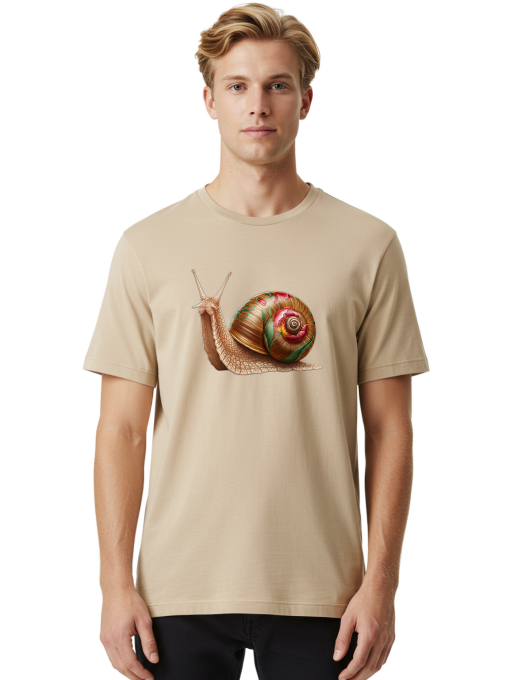 Snail Men'S Graphic Tee, 100% Cotton, Comfortable Casual Summer Wear, Machine Washable, Vintage Camera, Old Camera, Antique Camera, Black Camera, Classic Photography, Photography Equipment, Nostalgic Device, Film Camera, Camera Art Bag031