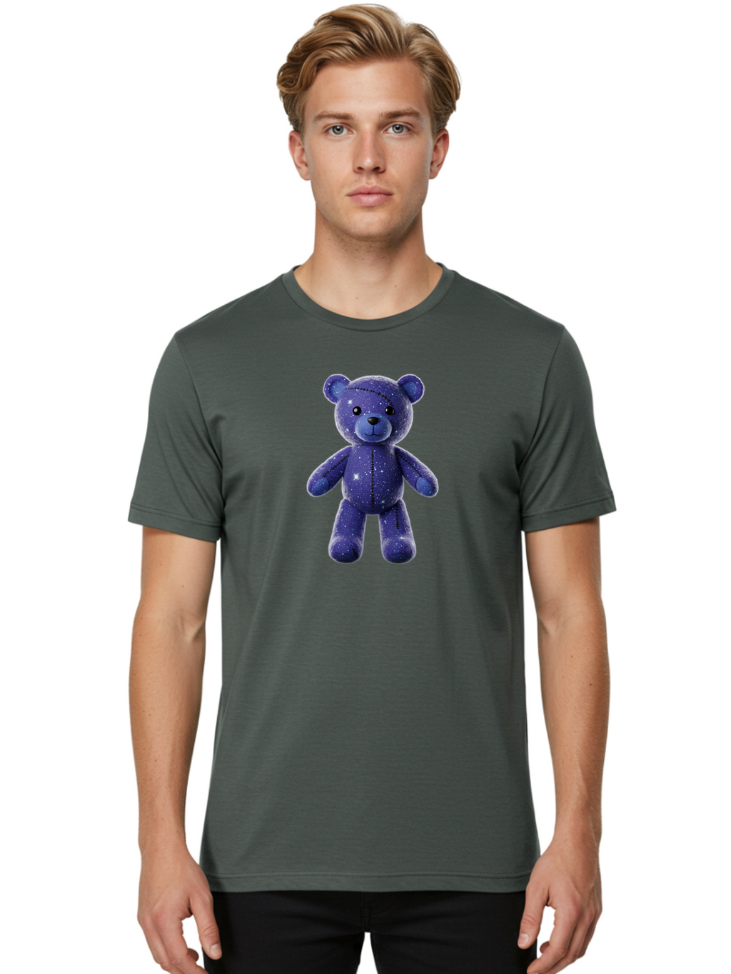 Starry-Teddy-Bear Men'S Graphic Tee, 100% Cotton, Comfortable Casual Summer Wear, Machine Washable, Vintage Camera, Old Camera, Antique Camera, Black Camera, Classic Photography, Photography Equipment, Nostalgic Device, Film Camera, Camera Art Bag033