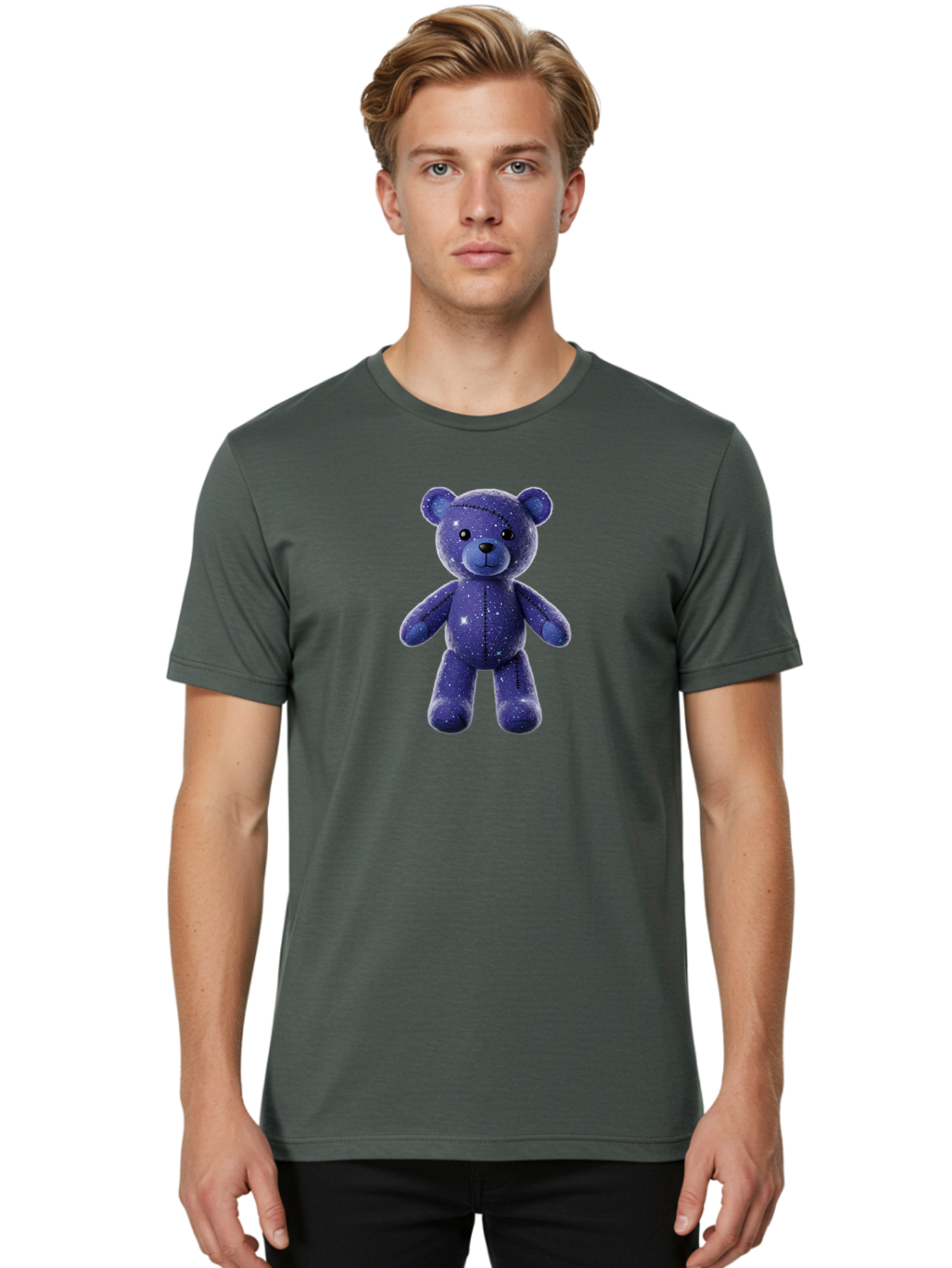 Starry-Teddy-Bear Men'S Graphic Tee, 100% Cotton, Comfortable Casual Summer Wear, Machine Washable, Vintage Camera, Old Camera, Antique Camera, Black Camera, Classic Photography, Photography Equipment, Nostalgic Device, Film Camera, Camera Art Bag033