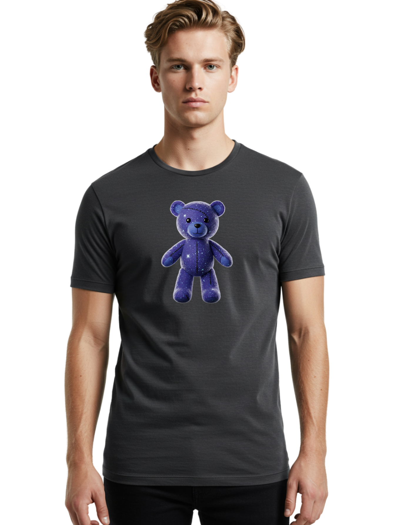 Starry-Teddy-Bear Men'S Graphic Tee, 100% Cotton, Comfortable Casual Summer Wear, Machine Washable, Vintage Camera, Old Camera, Antique Camera, Black Camera, Classic Photography, Photography Equipment, Nostalgic Device, Film Camera, Camera Art Bag033
