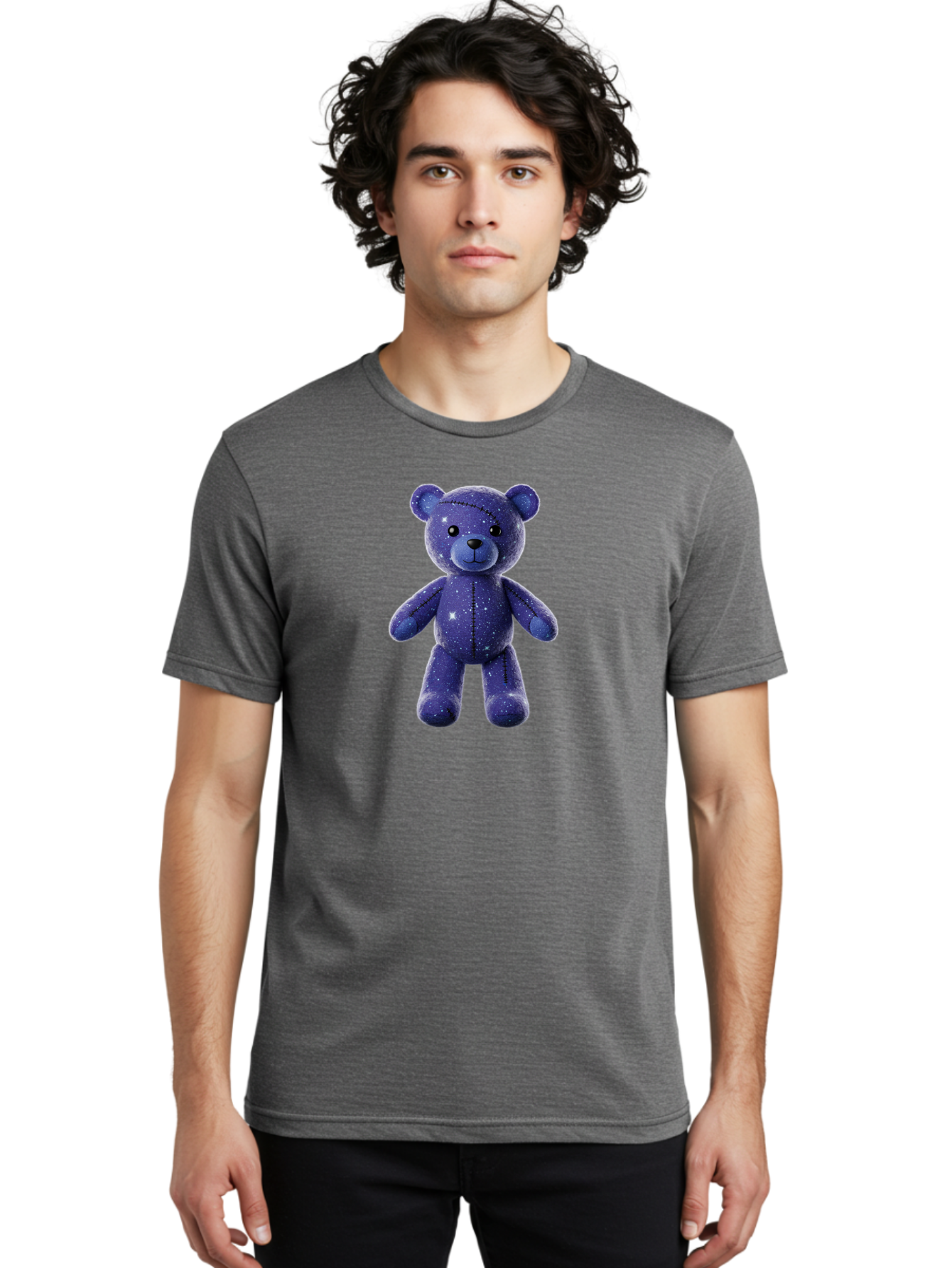 Starry-Teddy-Bear Men'S Graphic Tee, 100% Cotton, Comfortable Casual Summer Wear, Machine Washable, Vintage Camera, Old Camera, Antique Camera, Black Camera, Classic Photography, Photography Equipment, Nostalgic Device, Film Camera, Camera Art Bag033