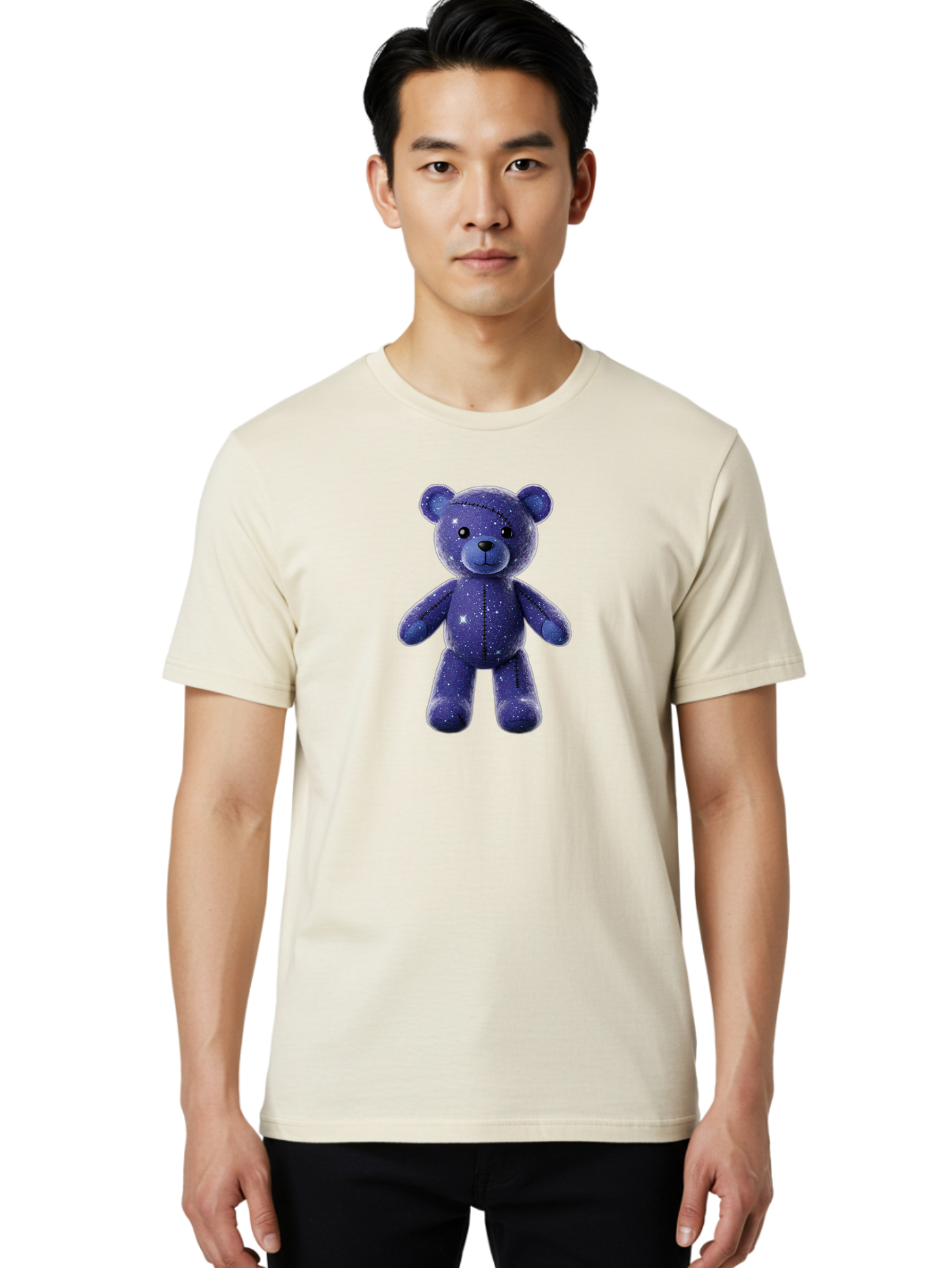 Starry-Teddy-Bear Men'S Graphic Tee, 100% Cotton, Comfortable Casual Summer Wear, Machine Washable, Vintage Camera, Old Camera, Antique Camera, Black Camera, Classic Photography, Photography Equipment, Nostalgic Device, Film Camera, Camera Art Bag033