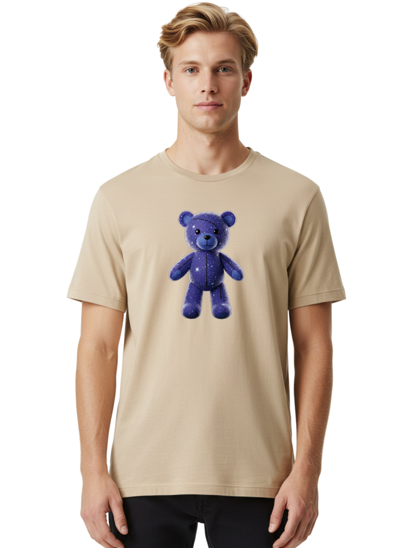 Starry-Teddy-Bear Men'S Graphic Tee, 100% Cotton, Comfortable Casual Summer Wear, Machine Washable, Vintage Camera, Old Camera, Antique Camera, Black Camera, Classic Photography, Photography Equipment, Nostalgic Device, Film Camera, Camera Art Bag033