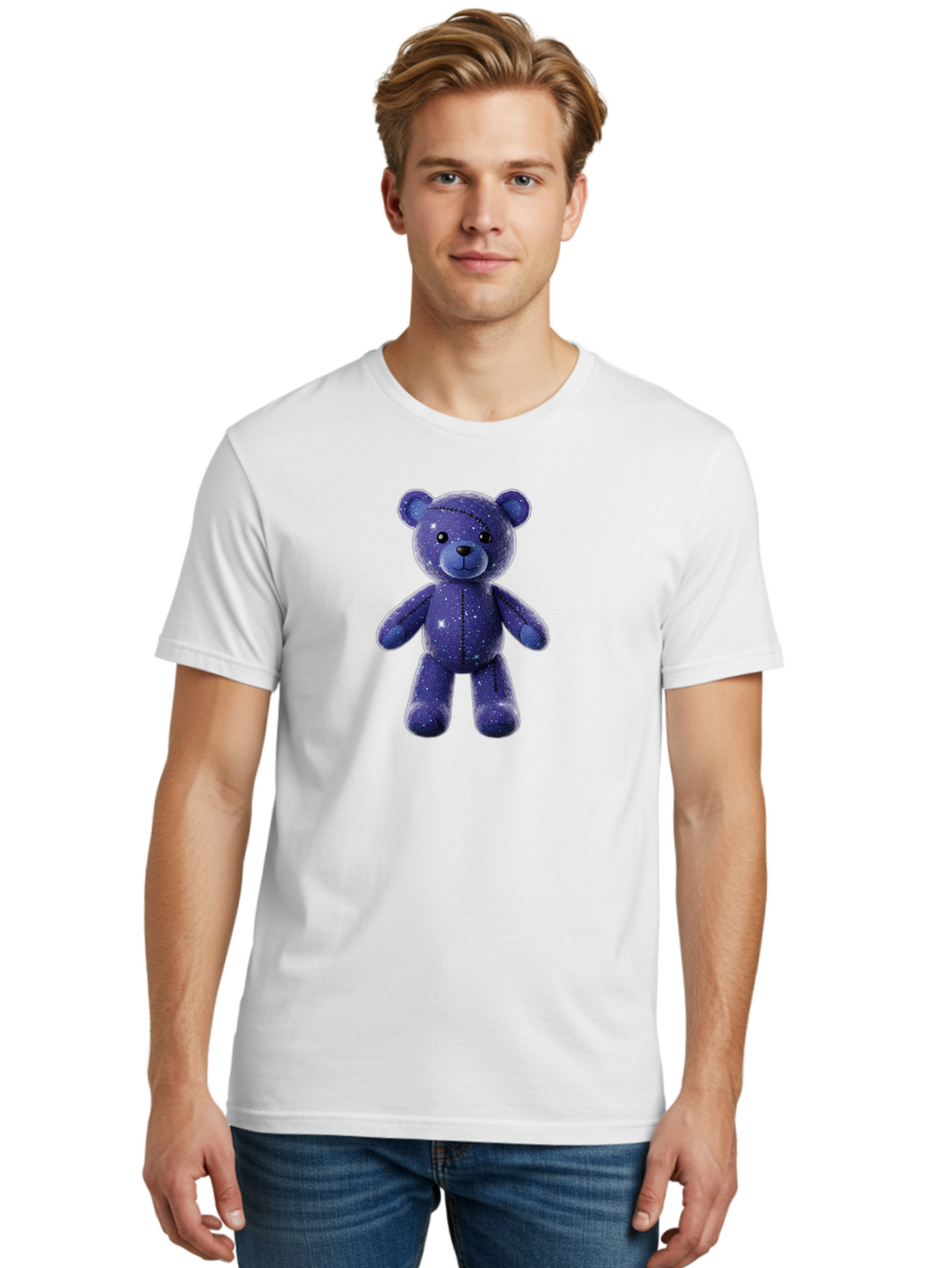 Starry-Teddy-Bear Men'S Graphic Tee, 100% Cotton, Comfortable Casual Summer Wear, Machine Washable, Vintage Camera, Old Camera, Antique Camera, Black Camera, Classic Photography, Photography Equipment, Nostalgic Device, Film Camera, Camera Art Bag033