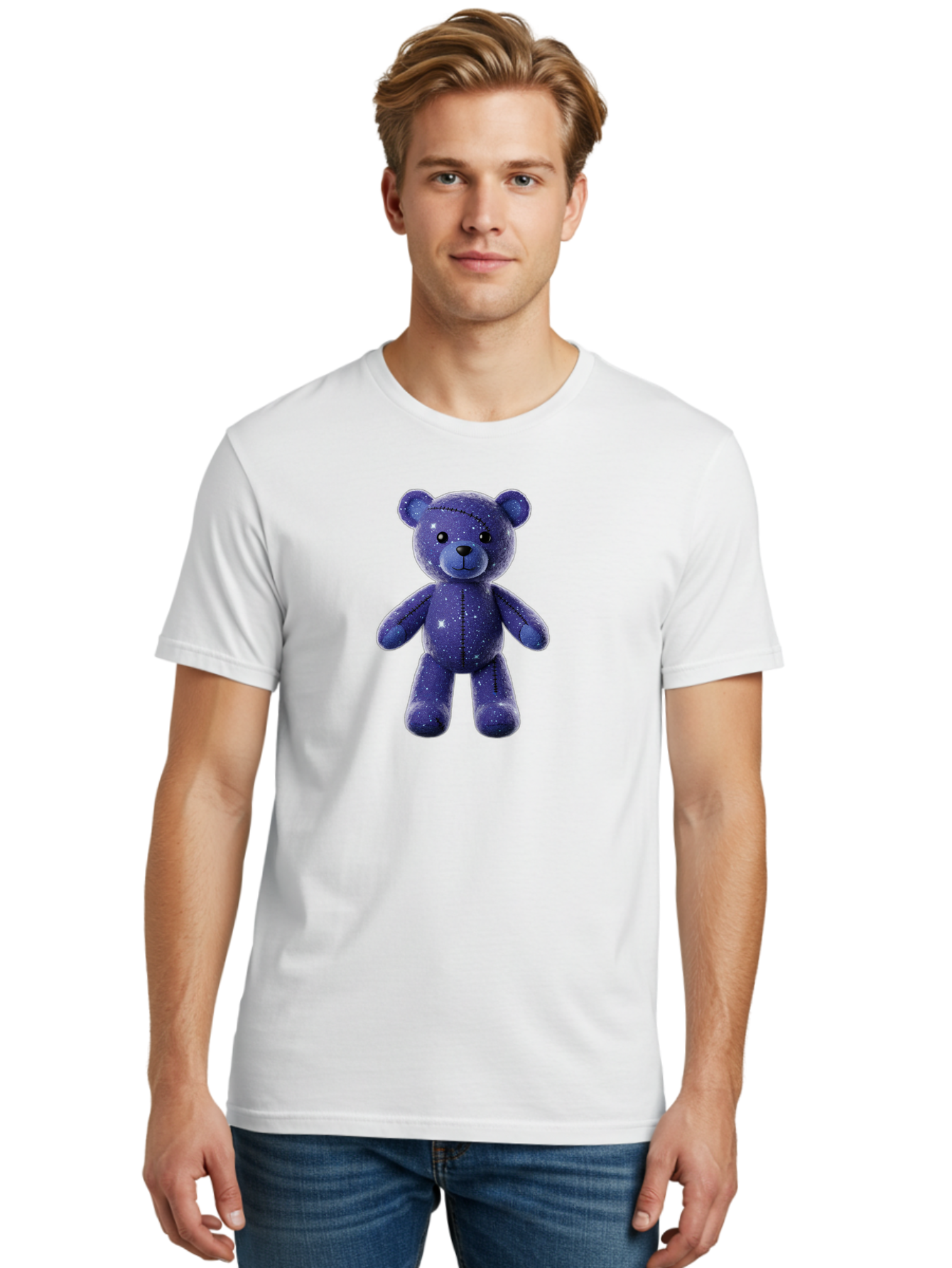 Starry-Teddy-Bear Men'S Graphic Tee, 100% Cotton, Comfortable Casual Summer Wear, Machine Washable, Vintage Camera, Old Camera, Antique Camera, Black Camera, Classic Photography, Photography Equipment, Nostalgic Device, Film Camera, Camera Art Bag033