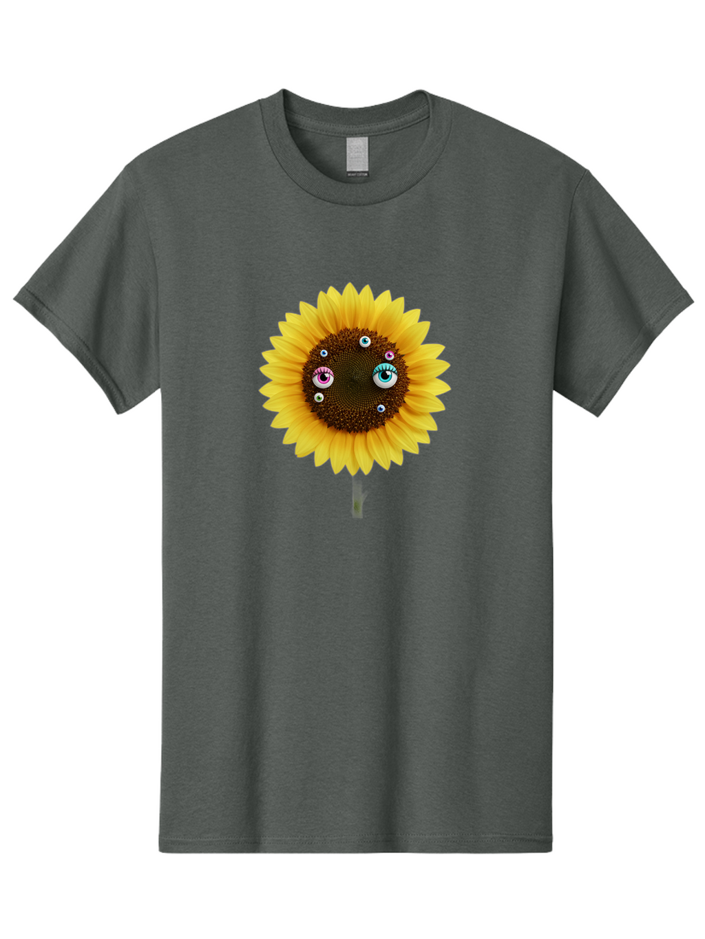 Sunflower-Eyes-1 Men'S Graphic Tee, 100% Cotton, Comfortable Casual Summer Wear, Machine Washable, Vintage Camera, Old Camera, Antique Camera, Black Camera, Classic Photography, Photography Equipment, Nostalgic Device, Film Camera, Camera Art Bag037