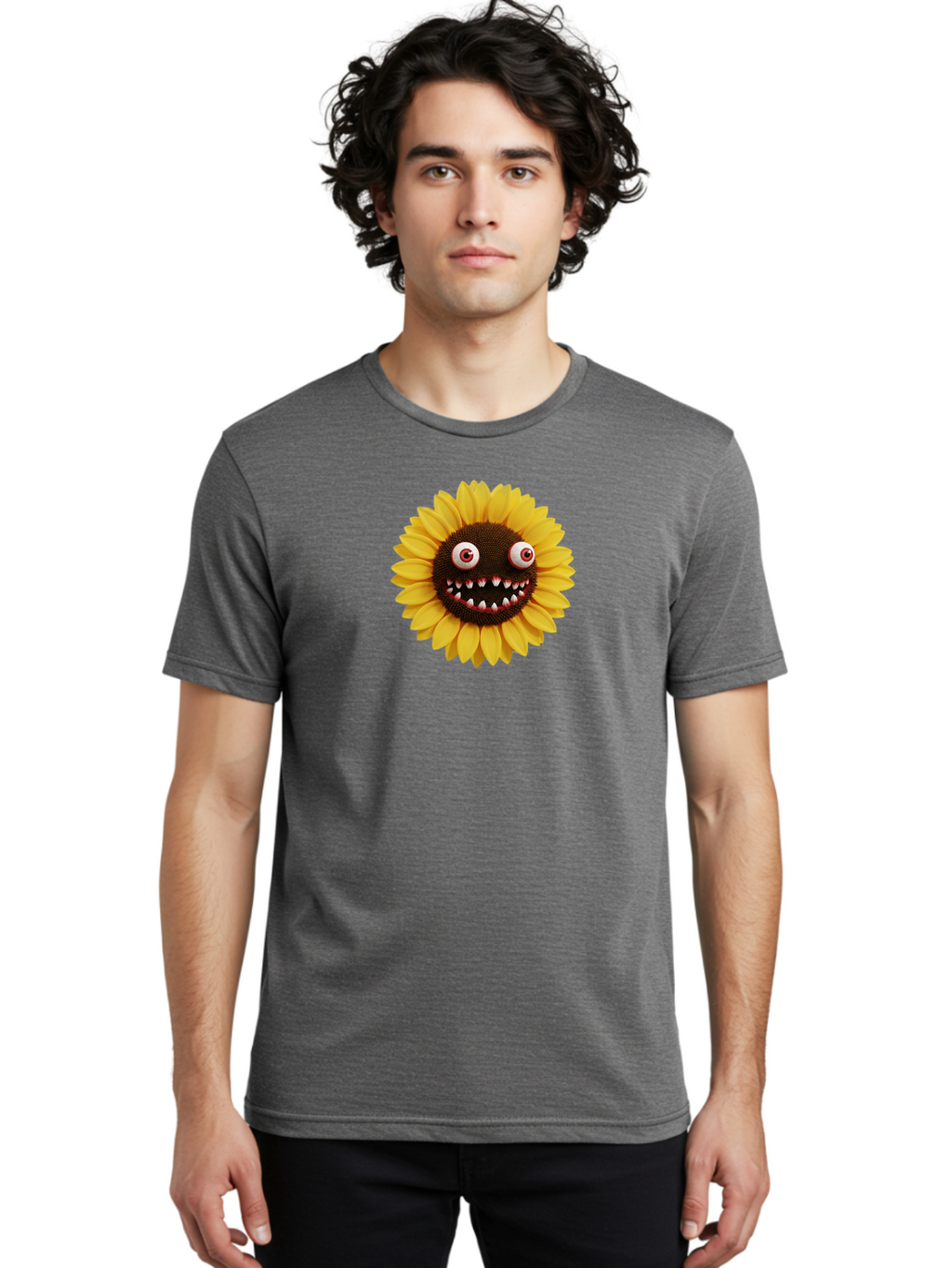 Sunflower-Monster Men'S Graphic Tee, 100% Cotton, Comfortable Casual Summer Wear, Machine Washable, Vintage Camera, Old Camera, Antique Camera, Black Camera, Classic Photography, Photography Equipment, Nostalgic Device, Film Camera, Camera Art Bag039