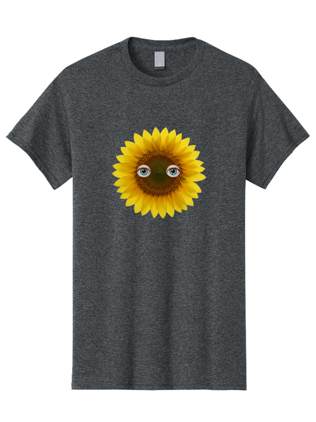 Sunflower-With-Eyes-4 Men'S Graphic Tee, 100% Cotton, Comfortable Casual Summer Wear, Machine Washable, Vintage Camera, Old Camera, Antique Camera, Black Camera, Classic Photography, Photography Equipment, Nostalgic Device, Film Camera, Bag044