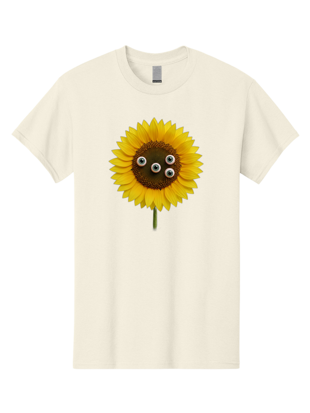 Sunflower-With-Googly-Eyes Men'S Graphic Tee, 100% Cotton, Comfortable Casual Summer Wear, Machine Washable, Vintage Camera, Old Camera, Antique Camera, Black Camera, Classic Photography, Photography Equipment, Nostalgic Device, Film Camera, Bag047