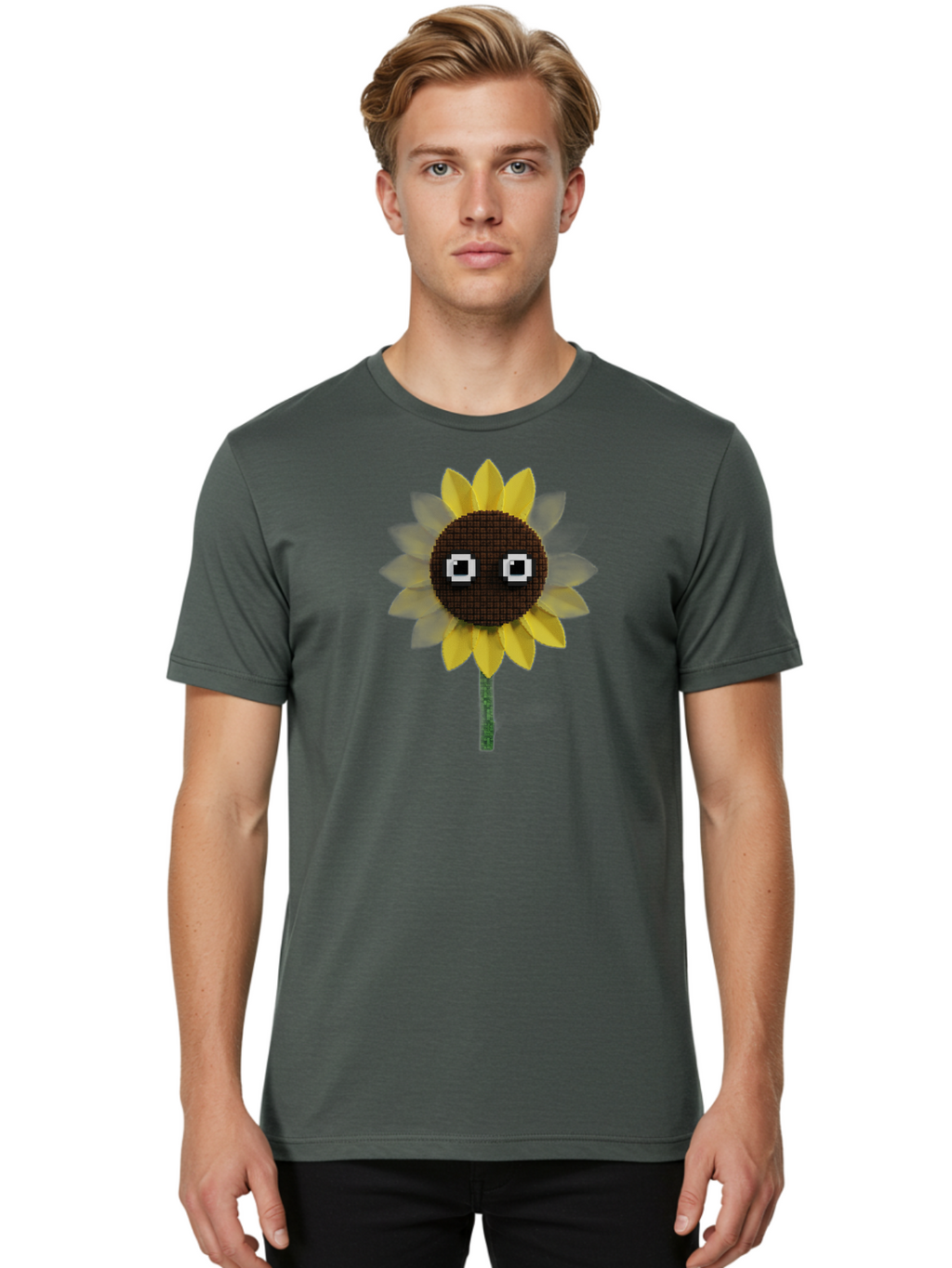Sunflower Men'S Graphic Tee, 100% Cotton, Comfortable Casual Summer Wear, Machine Washable, Vintage Camera, Old Camera, Antique Camera, Black Camera, Classic Photography, Photography Equipment, Nostalgic Device, Film Camera, Camera Art Bag048