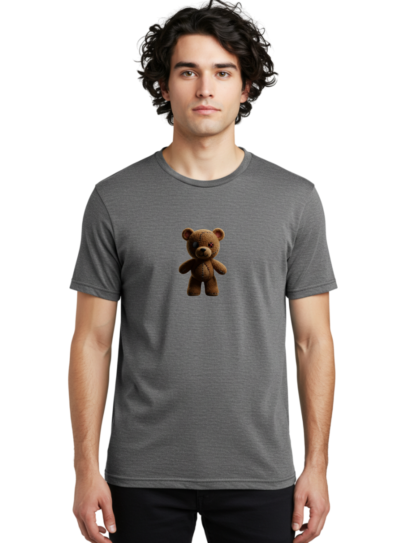 Teddy-Bear-1 Men'S Graphic Tee, 100% Cotton, Comfortable Casual Summer Wear, Machine Washable, Vintage Camera, Old Camera, Antique Camera, Black Camera, Classic Photography, Photography Equipment, Nostalgic Device, Film Camera, Camera Art Bag053