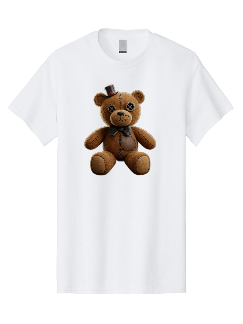 Teddy-Bear-With-Top-Hat Men'S Graphic Tee, 100% Cotton, Comfortable Casual Summer Wear, Machine Washable, Vintage Camera, Old Camera, Antique Camera, Black Camera, Classic Photography, Photography Equipment, Nostalgic Device, Film Camera, Bag056