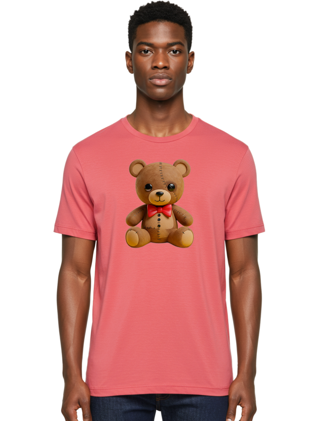 Teddy-Bear Men'S Graphic Tee, 100% Cotton, Comfortable Casual Summer Wear, Machine Washable, Vintage Camera, Old Camera, Antique Camera, Black Camera, Classic Photography, Photography Equipment, Nostalgic Device, Film Camera, Camera Art Bag060