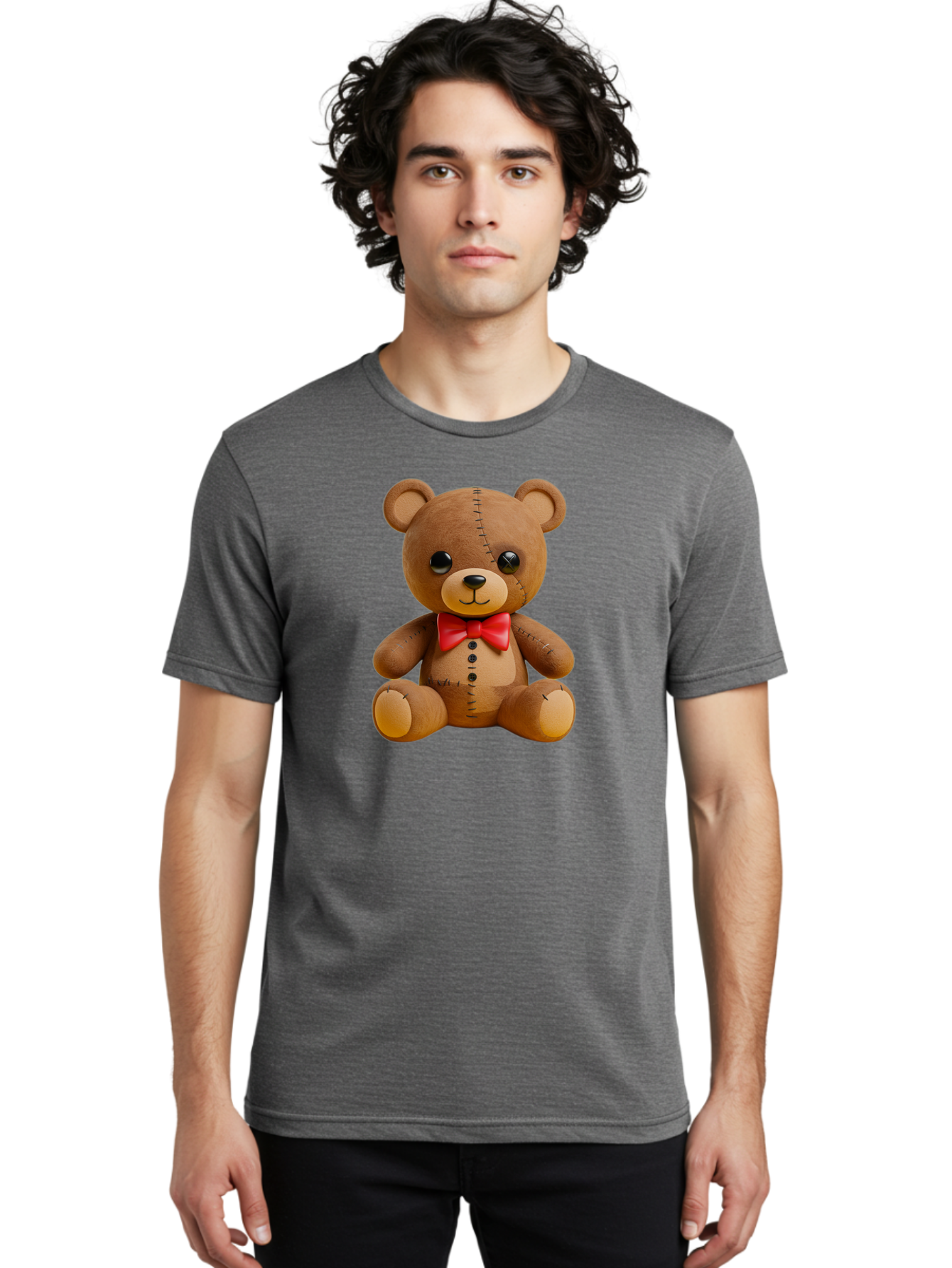 Teddy-Bear Men'S Graphic Tee, 100% Cotton, Comfortable Casual Summer Wear, Machine Washable, Vintage Camera, Old Camera, Antique Camera, Black Camera, Classic Photography, Photography Equipment, Nostalgic Device, Film Camera, Camera Art Bag060