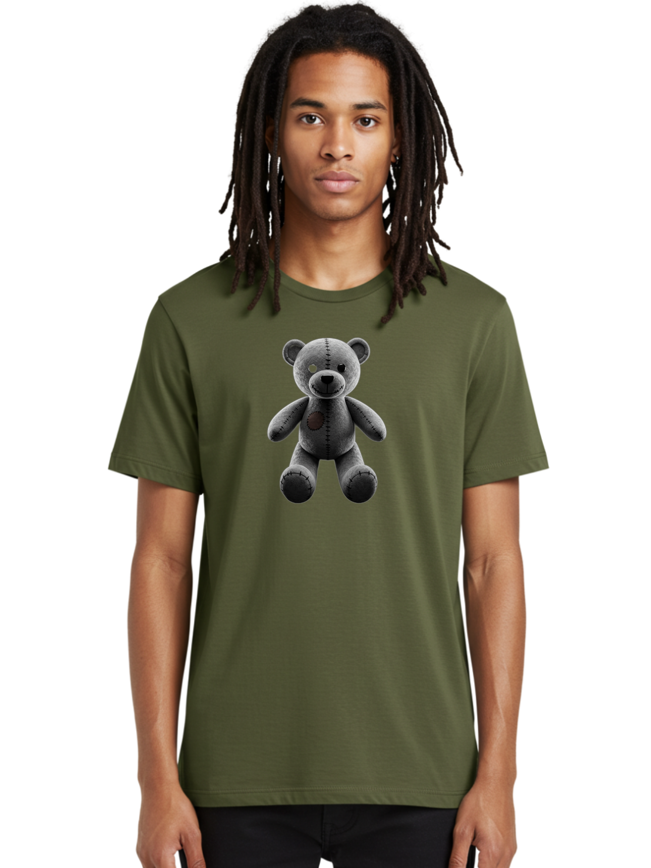 Teddy-Voodoo-1 Men'S Graphic Tee, 100% Cotton, Comfortable Casual Summer Wear, Machine Washable, Vintage Camera, Old Camera, Antique Camera, Black Camera, Classic Photography, Photography Equipment, Nostalgic Device, Film Camera, Camera Art Bag063