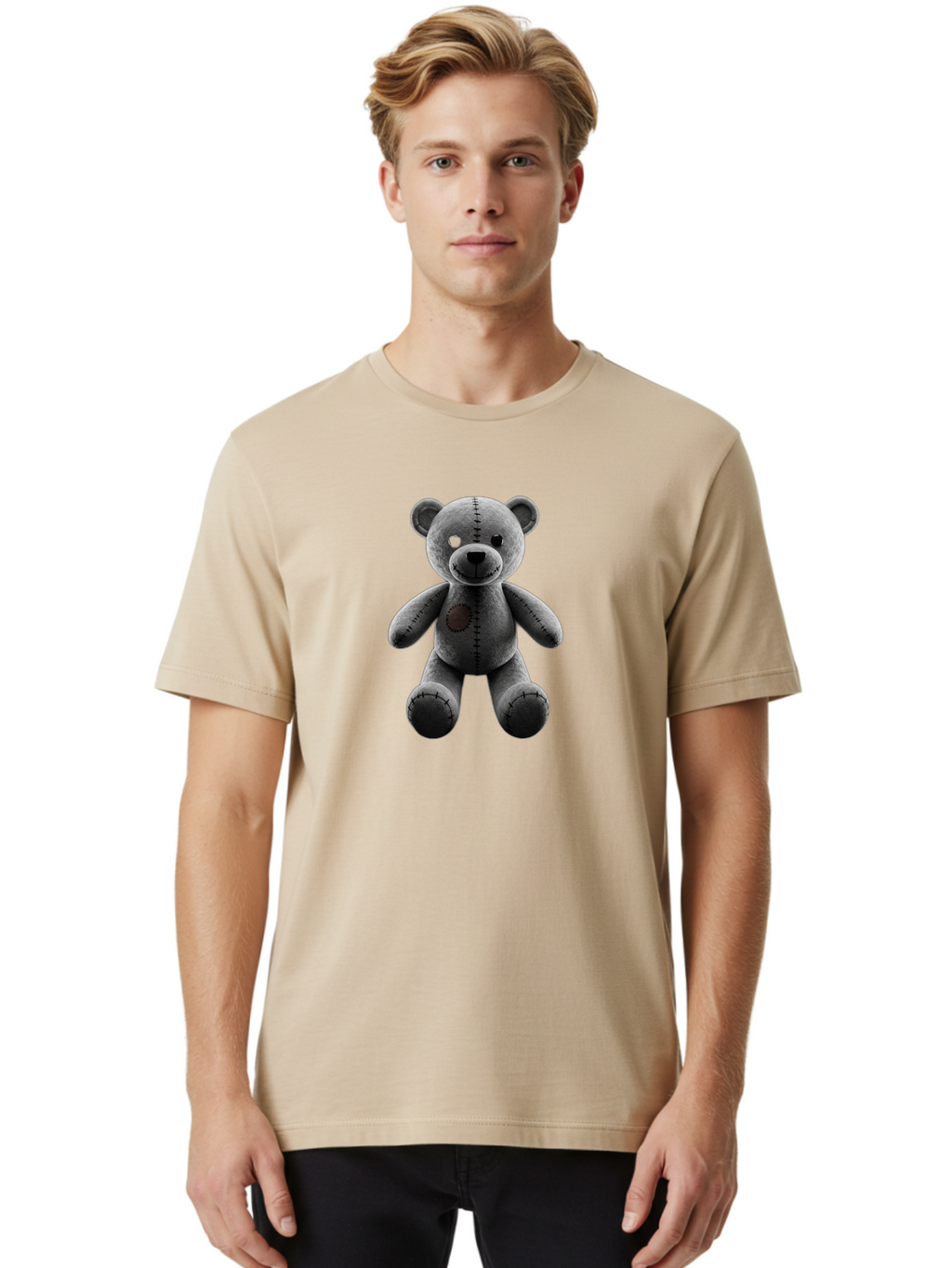 Teddy-Voodoo-1 Men'S Graphic Tee, 100% Cotton, Comfortable Casual Summer Wear, Machine Washable, Vintage Camera, Old Camera, Antique Camera, Black Camera, Classic Photography, Photography Equipment, Nostalgic Device, Film Camera, Camera Art Bag063