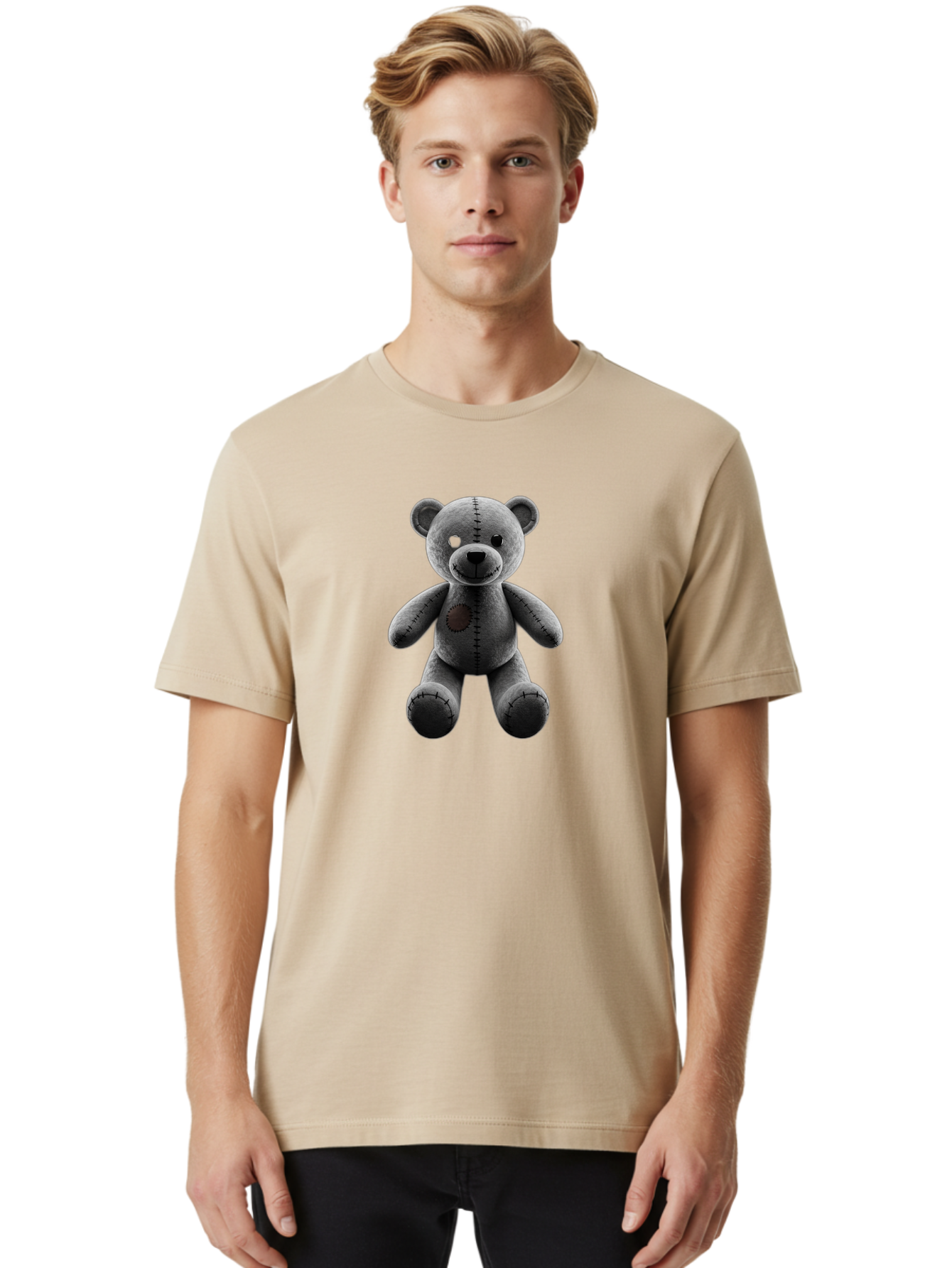Teddy-Voodoo-1 Men'S Graphic Tee, 100% Cotton, Comfortable Casual Summer Wear, Machine Washable, Vintage Camera, Old Camera, Antique Camera, Black Camera, Classic Photography, Photography Equipment, Nostalgic Device, Film Camera, Camera Art Bag063