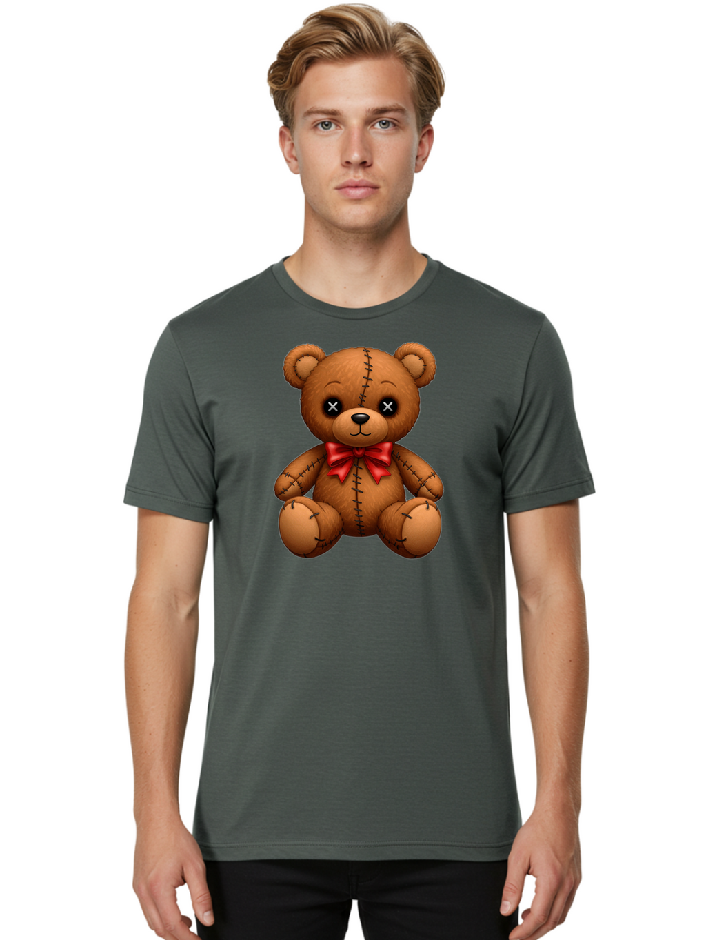 Teddy-Voodoo Men'S Graphic Tee, 100% Cotton, Comfortable Casual Summer Wear, Machine Washable, Vintage Camera, Old Camera, Antique Camera, Black Camera, Classic Photography, Photography Equipment, Nostalgic Device, Film Camera, Camera Art Bag064
