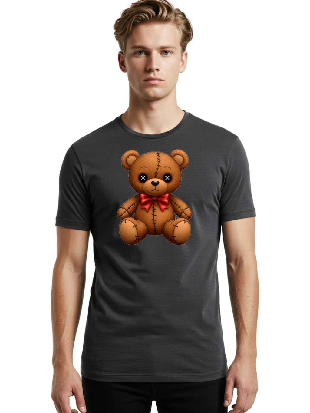 Teddy-Voodoo Men'S Graphic Tee, 100% Cotton, Comfortable Casual Summer Wear, Machine Washable, Vintage Camera, Old Camera, Antique Camera, Black Camera, Classic Photography, Photography Equipment, Nostalgic Device, Film Camera, Camera Art Bag064