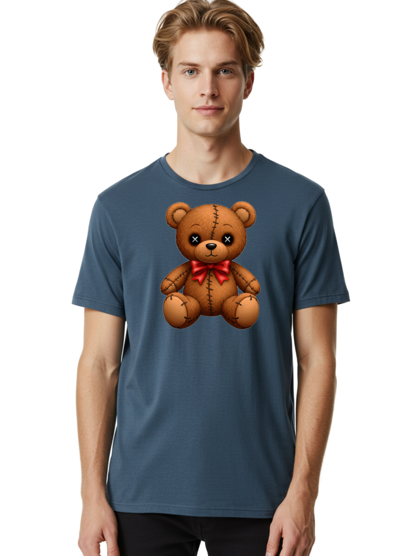 Teddy-Voodoo Men'S Graphic Tee, 100% Cotton, Comfortable Casual Summer Wear, Machine Washable, Vintage Camera, Old Camera, Antique Camera, Black Camera, Classic Photography, Photography Equipment, Nostalgic Device, Film Camera, Camera Art Bag064