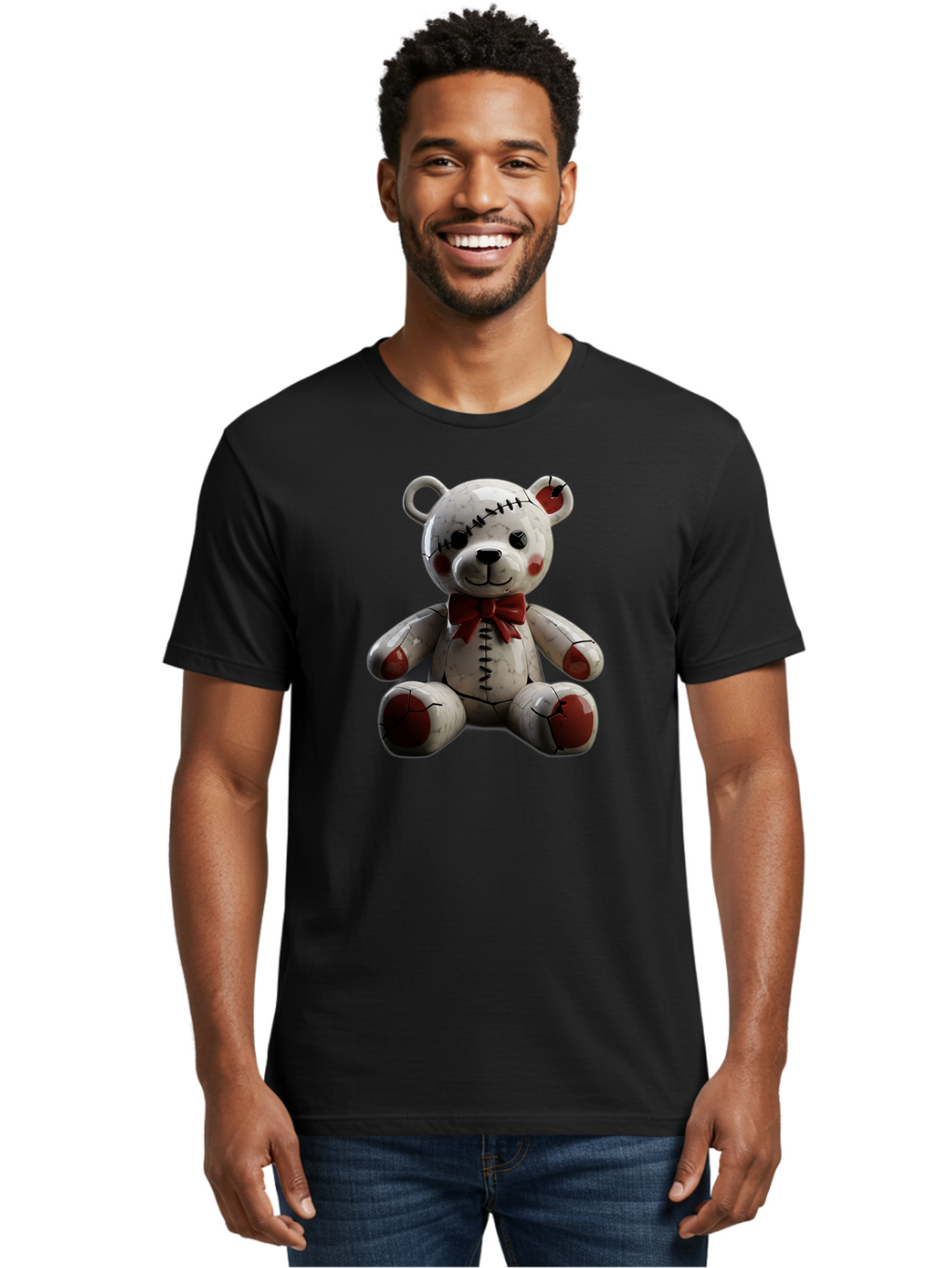 Teddy Men'S Graphic Tee, 100% Cotton, Comfortable Casual Summer Wear, Machine Washable, Vintage Camera, Old Camera, Antique Camera, Black Camera, Classic Photography, Photography Equipment, Nostalgic Device, Film Camera, Camera Art Bag065