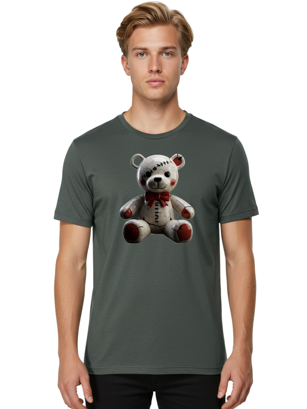 Teddy Men'S Graphic Tee, 100% Cotton, Comfortable Casual Summer Wear, Machine Washable, Vintage Camera, Old Camera, Antique Camera, Black Camera, Classic Photography, Photography Equipment, Nostalgic Device, Film Camera, Camera Art Bag065