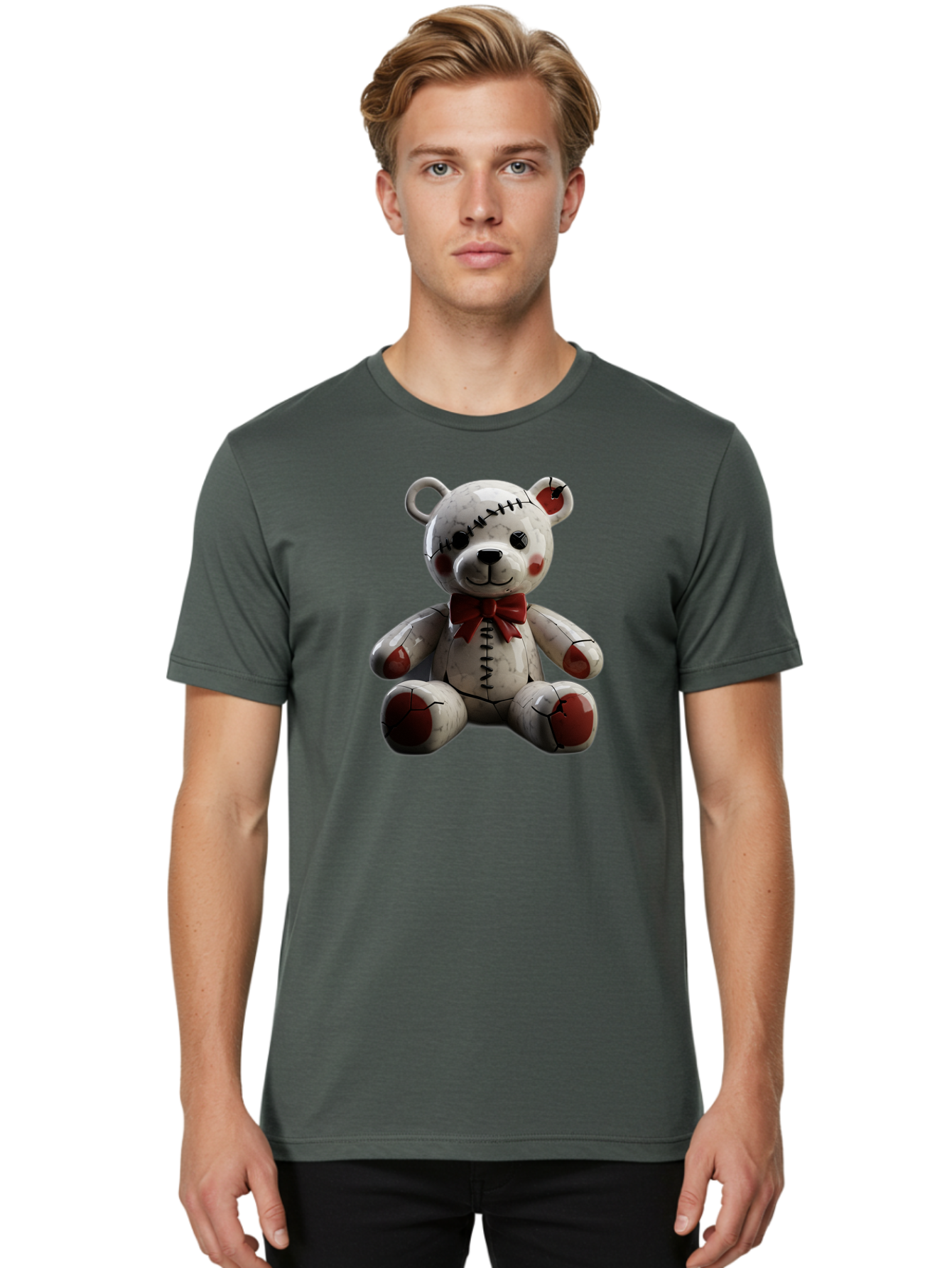 Teddy Men'S Graphic Tee, 100% Cotton, Comfortable Casual Summer Wear, Machine Washable, Vintage Camera, Old Camera, Antique Camera, Black Camera, Classic Photography, Photography Equipment, Nostalgic Device, Film Camera, Camera Art Bag065