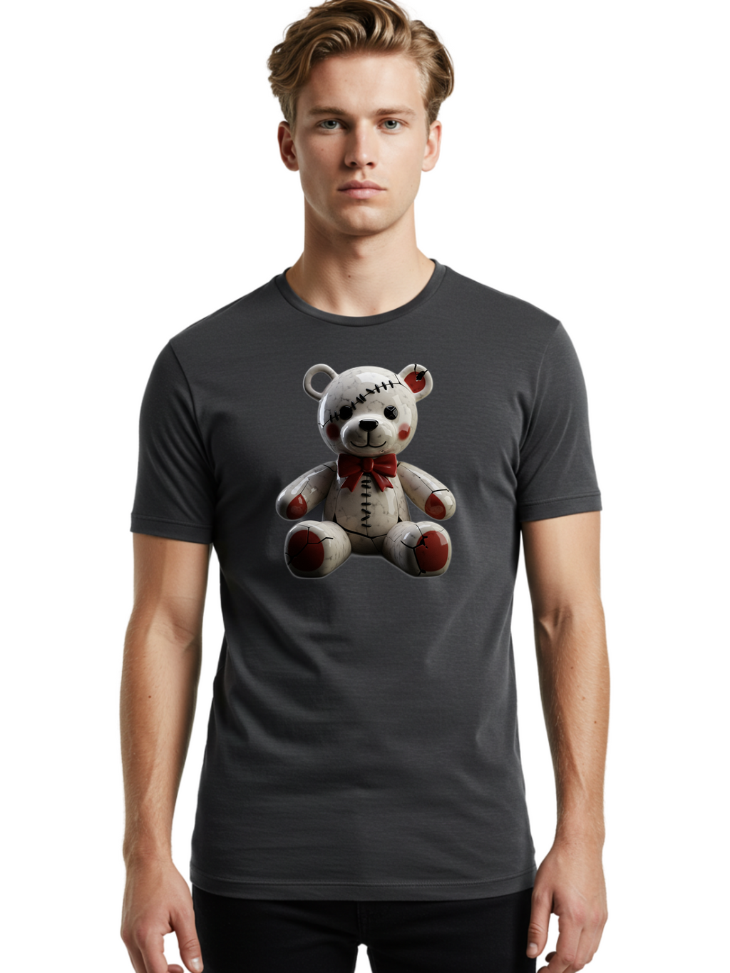 Teddy Men'S Graphic Tee, 100% Cotton, Comfortable Casual Summer Wear, Machine Washable, Vintage Camera, Old Camera, Antique Camera, Black Camera, Classic Photography, Photography Equipment, Nostalgic Device, Film Camera, Camera Art Bag065