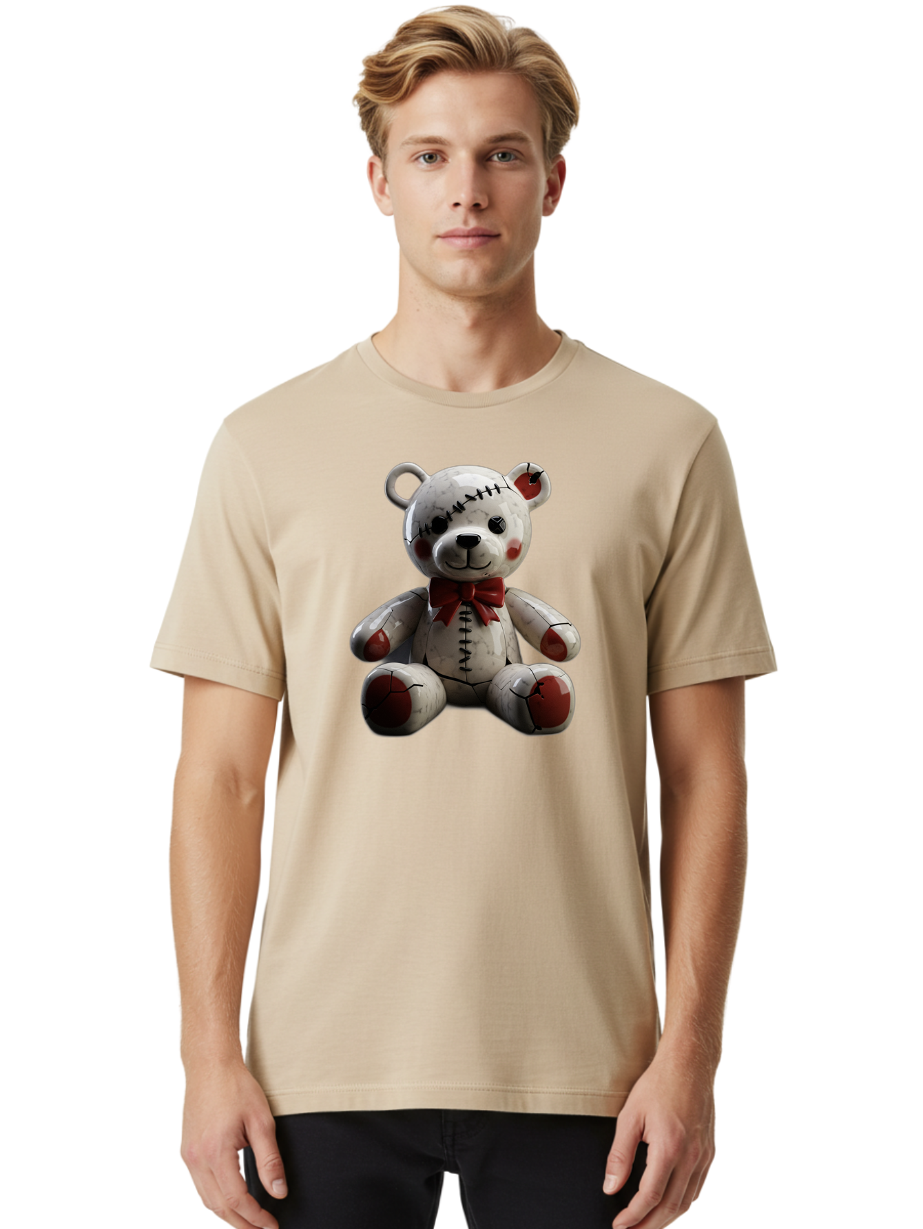 Teddy Men'S Graphic Tee, 100% Cotton, Comfortable Casual Summer Wear, Machine Washable, Vintage Camera, Old Camera, Antique Camera, Black Camera, Classic Photography, Photography Equipment, Nostalgic Device, Film Camera, Camera Art Bag065
