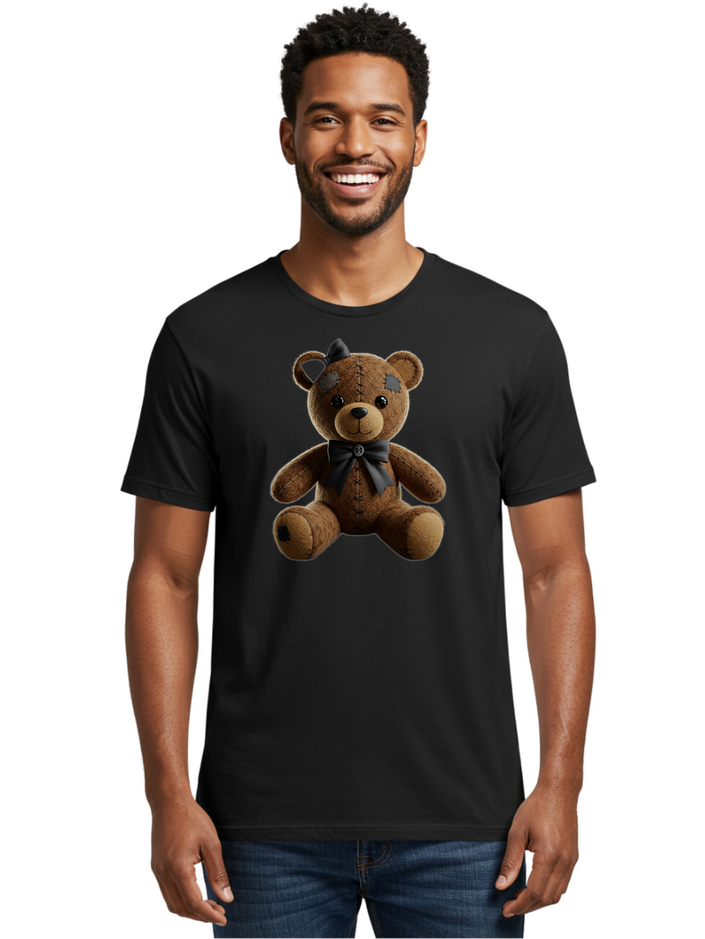 Torn-Teddy Men'S Graphic Tee, 100% Cotton, Comfortable Casual Summer Wear, Machine Washable, Vintage Camera, Old Camera, Antique Camera, Black Camera, Classic Photography, Photography Equipment, Nostalgic Device, Film Camera, Camera Art Bag067