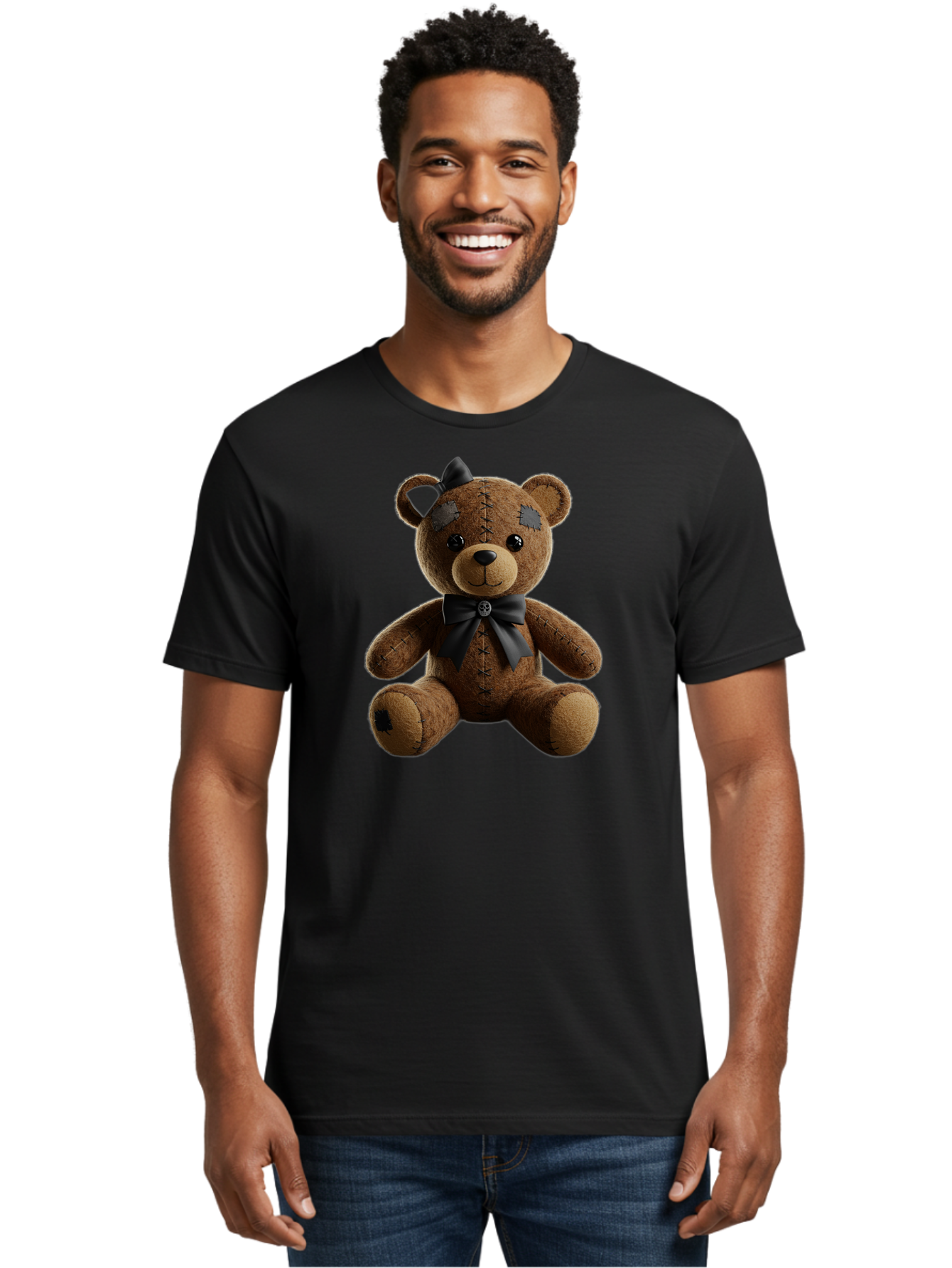 Torn-Teddy Men'S Graphic Tee, 100% Cotton, Comfortable Casual Summer Wear, Machine Washable, Vintage Camera, Old Camera, Antique Camera, Black Camera, Classic Photography, Photography Equipment, Nostalgic Device, Film Camera, Camera Art Bag067
