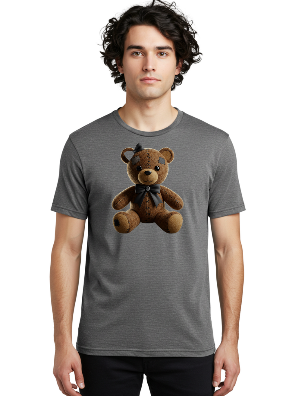 Torn-Teddy Men'S Graphic Tee, 100% Cotton, Comfortable Casual Summer Wear, Machine Washable, Vintage Camera, Old Camera, Antique Camera, Black Camera, Classic Photography, Photography Equipment, Nostalgic Device, Film Camera, Camera Art Bag067