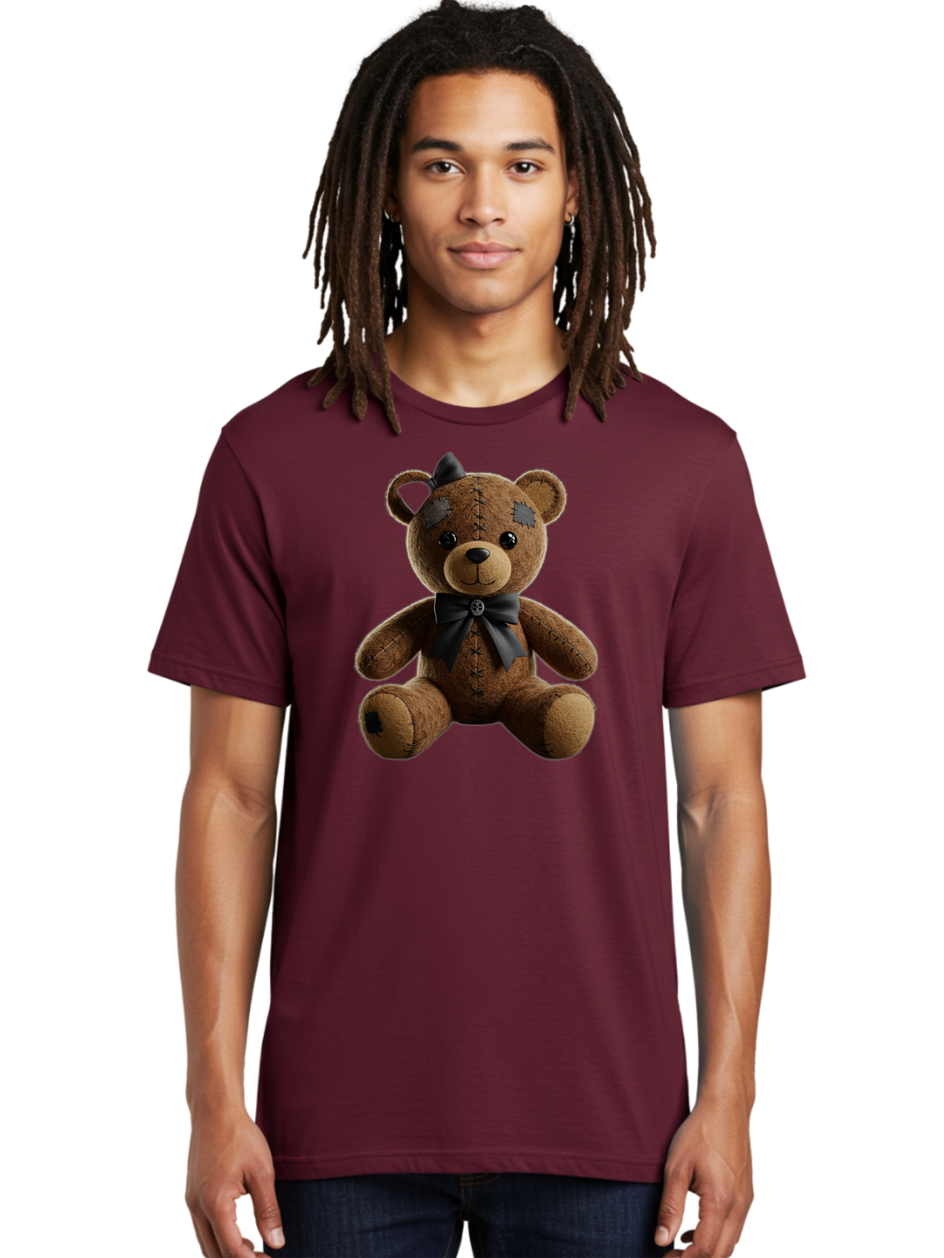 Torn-Teddy Men'S Graphic Tee, 100% Cotton, Comfortable Casual Summer Wear, Machine Washable, Vintage Camera, Old Camera, Antique Camera, Black Camera, Classic Photography, Photography Equipment, Nostalgic Device, Film Camera, Camera Art Bag067