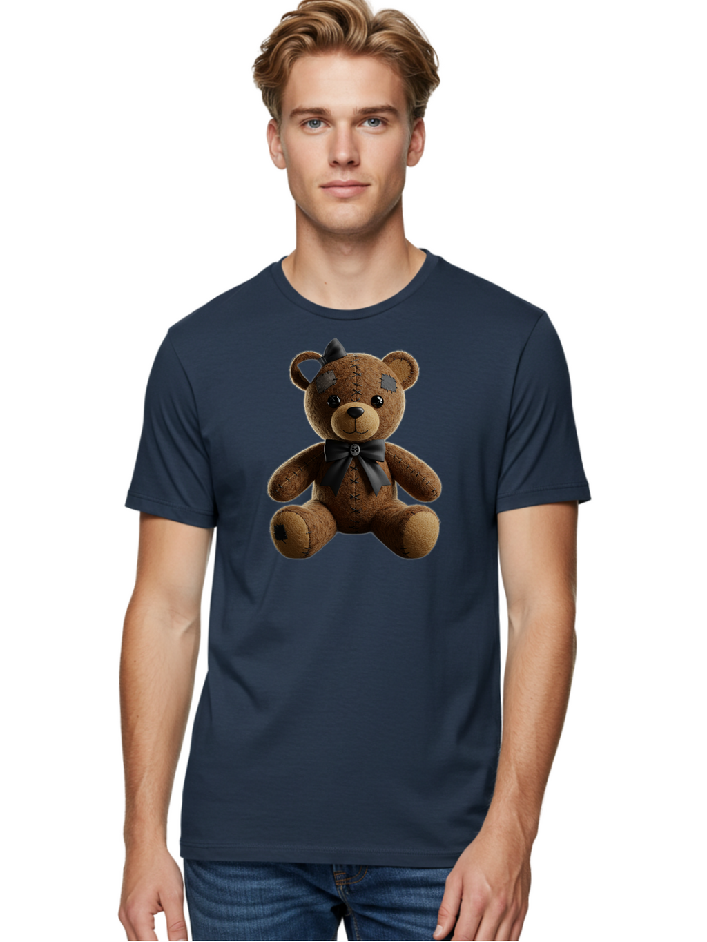 Torn-Teddy Men'S Graphic Tee, 100% Cotton, Comfortable Casual Summer Wear, Machine Washable, Vintage Camera, Old Camera, Antique Camera, Black Camera, Classic Photography, Photography Equipment, Nostalgic Device, Film Camera, Camera Art Bag067
