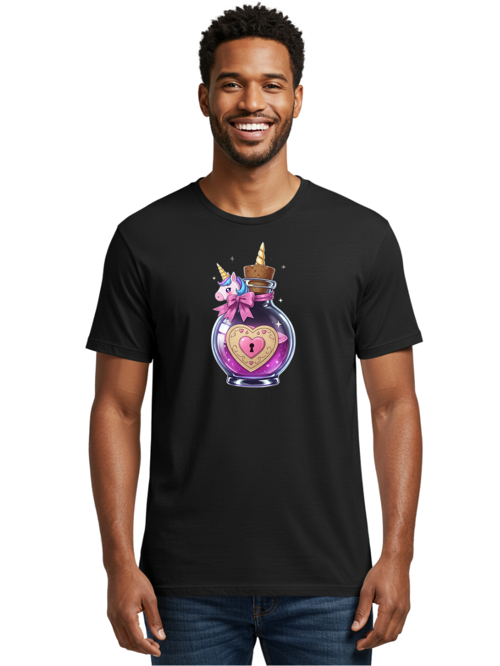 Unicorn-Potion-Bottle Men'S Graphic Tee, 100% Cotton, Comfortable Casual Summer Wear, Machine Washable, Vintage Camera, Old Camera, Antique Camera, Black Camera, Classic Photography, Photography Equipment, Nostalgic Device, Film Camera, Bag069