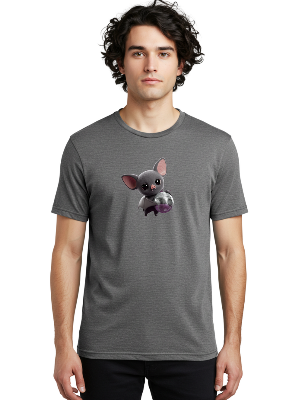 Vampire-Bat-Disco-Ball Men'S Graphic Tee, 100% Cotton, Comfortable Casual Summer Wear, Machine Washable, Vintage Camera, Old Camera, Antique Camera, Black Camera, Classic Photography, Photography Equipment, Nostalgic Device, Film Camera, Bag071