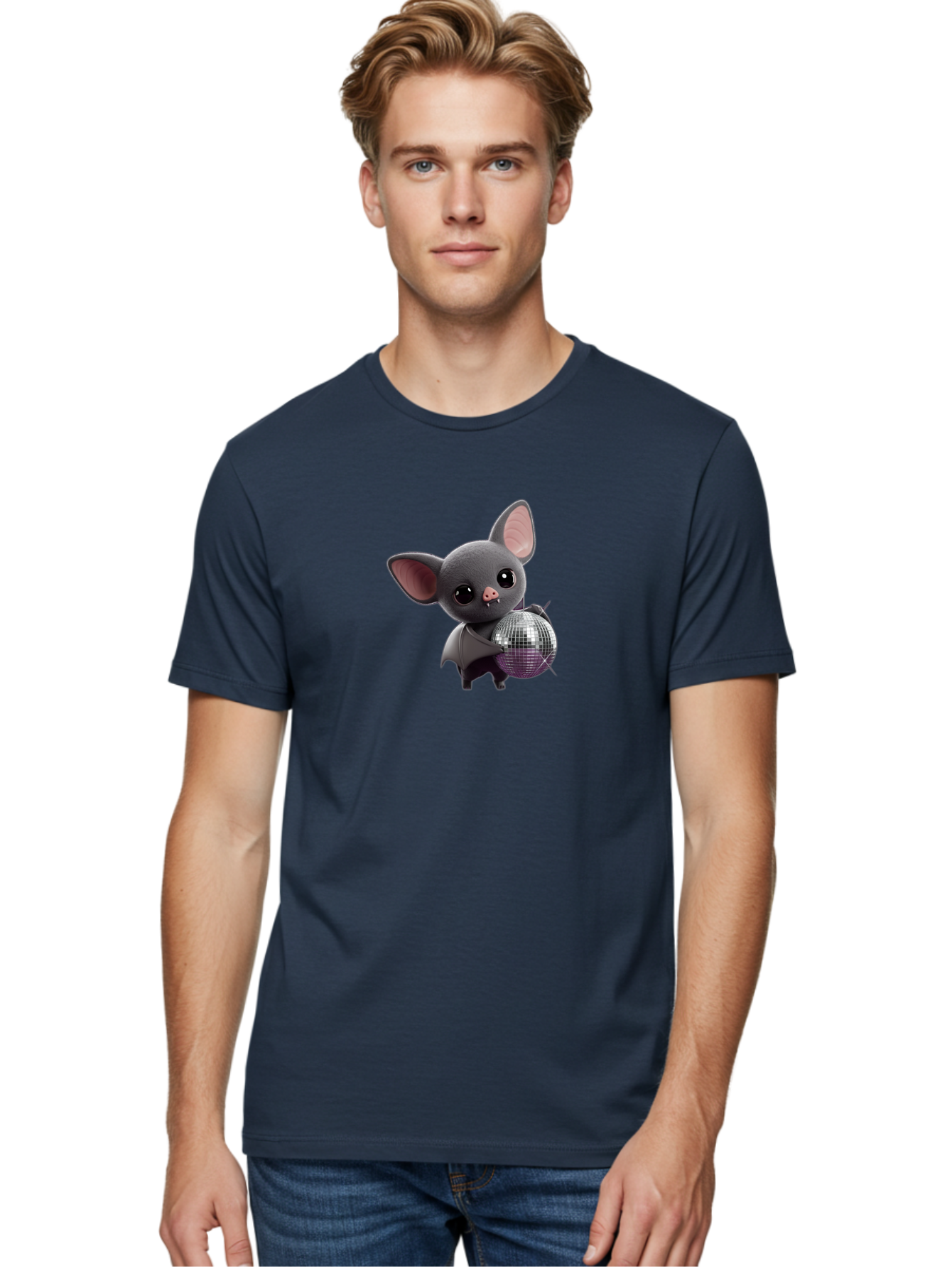 Vampire-Bat-Disco-Ball Men'S Graphic Tee, 100% Cotton, Comfortable Casual Summer Wear, Machine Washable, Vintage Camera, Old Camera, Antique Camera, Black Camera, Classic Photography, Photography Equipment, Nostalgic Device, Film Camera, Bag071