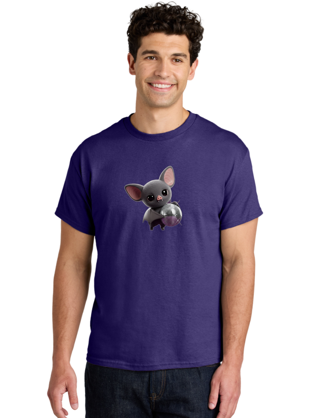 Vampire-Bat-Disco-Ball Men'S Graphic Tee, 100% Cotton, Comfortable Casual Summer Wear, Machine Washable, Vintage Camera, Old Camera, Antique Camera, Black Camera, Classic Photography, Photography Equipment, Nostalgic Device, Film Camera, Bag071