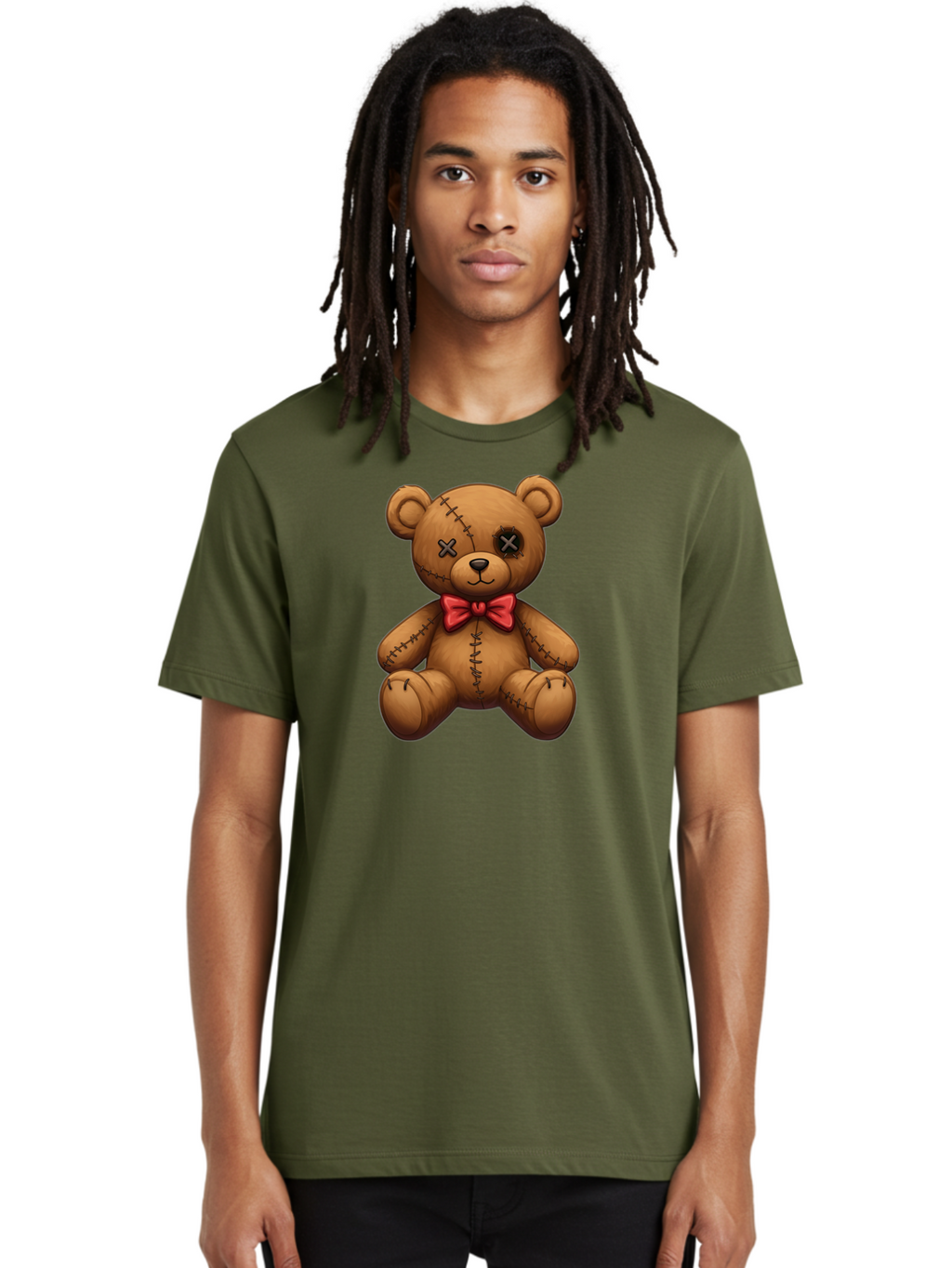 Voodoo-Teddy-Bear-10 Men'S Graphic Tee, 100% Cotton, Comfortable Casual Summer Wear, Machine Washable, Vintage Camera, Old Camera, Antique Camera, Black Camera, Classic Photography, Photography Equipment, Nostalgic Device, Film Camera, Bag074