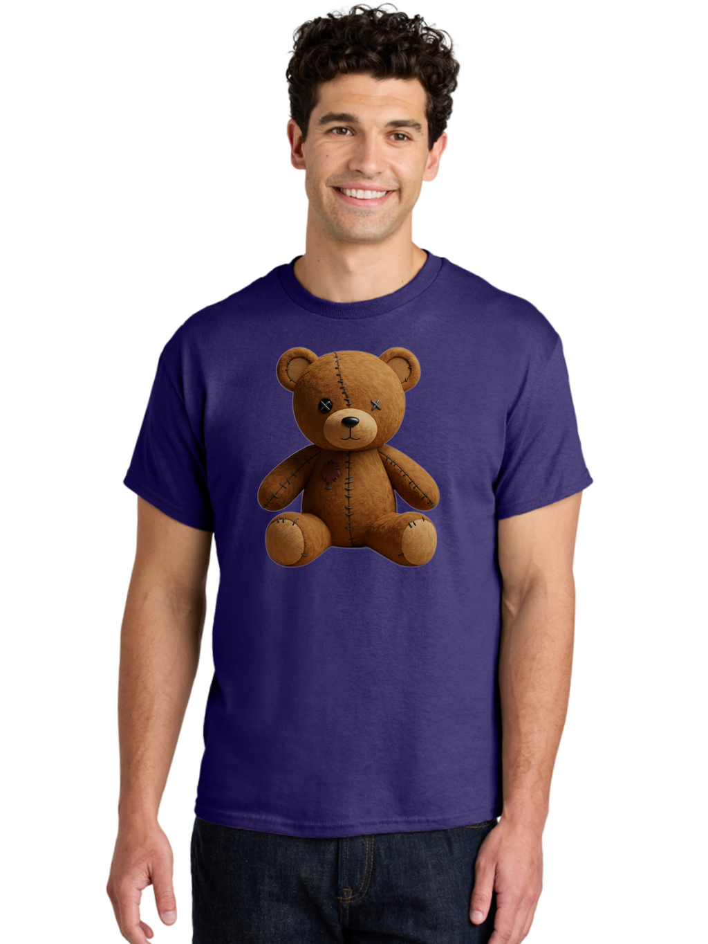 Voodoo-Teddy-Bear-11 Men'S Graphic Tee, 100% Cotton, Comfortable Casual Summer Wear, Machine Washable, Vintage Camera, Old Camera, Antique Camera, Black Camera, Classic Photography, Photography Equipment, Nostalgic Device, Film Camera, Bag075