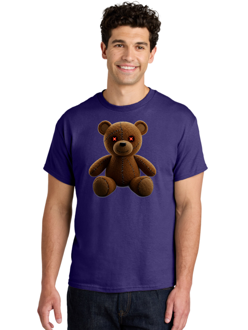 Voodoo-Teddy-Bear-12 Men'S Graphic Tee, 100% Cotton, Comfortable Casual Summer Wear, Machine Washable, Vintage Camera, Old Camera, Antique Camera, Black Camera, Classic Photography, Photography Equipment, Nostalgic Device, Film Camera, Bag076